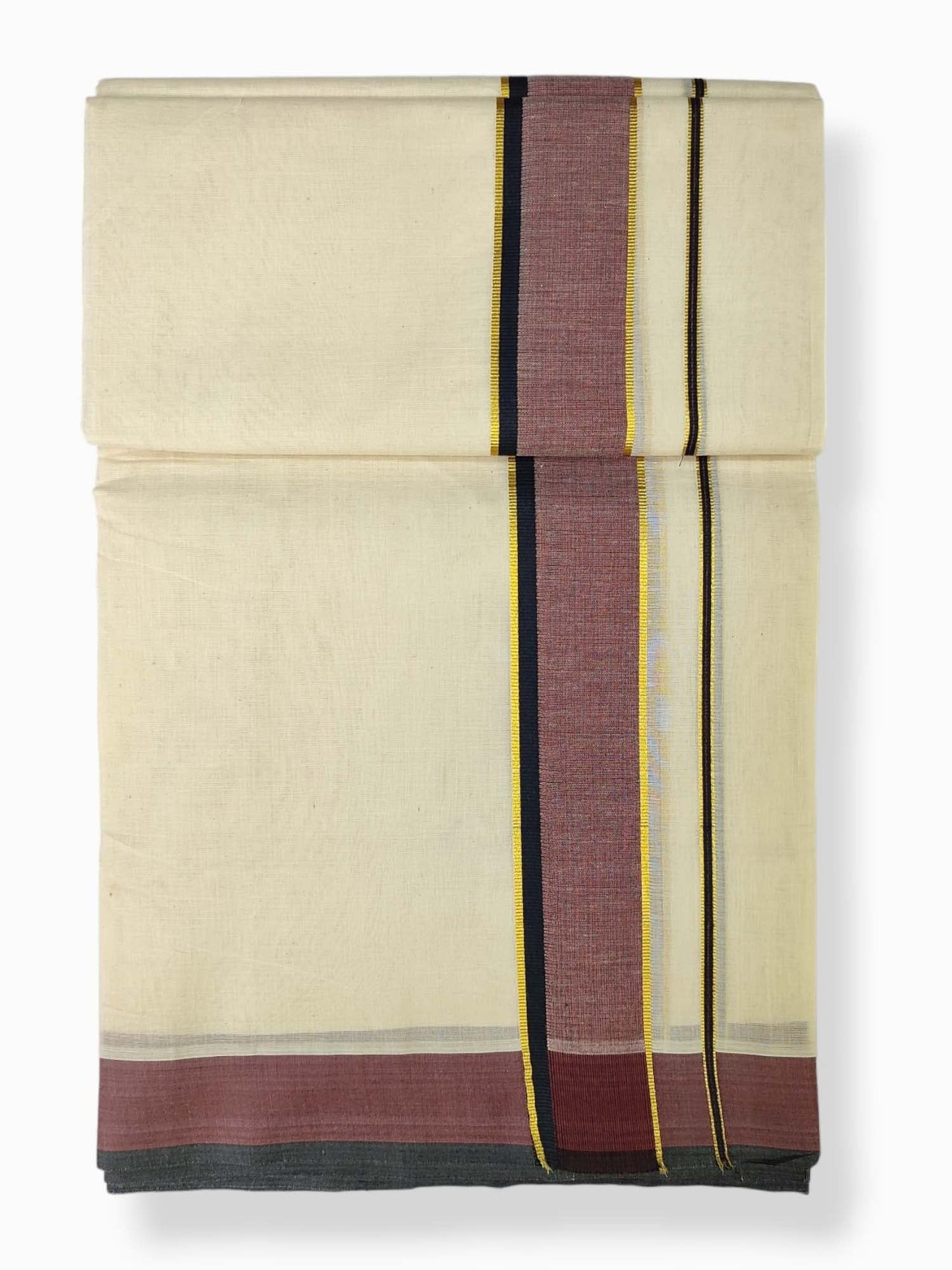 Pure Cotton Kerala Double Dhoti/Mundu