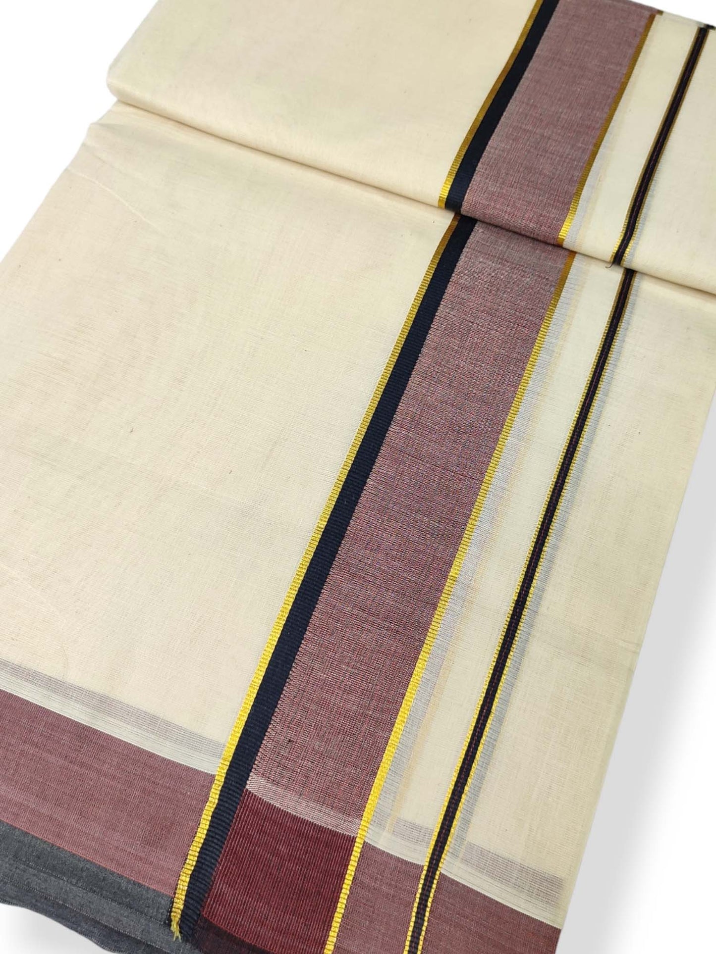Pure Cotton Kerala Double Dhoti/Mundu