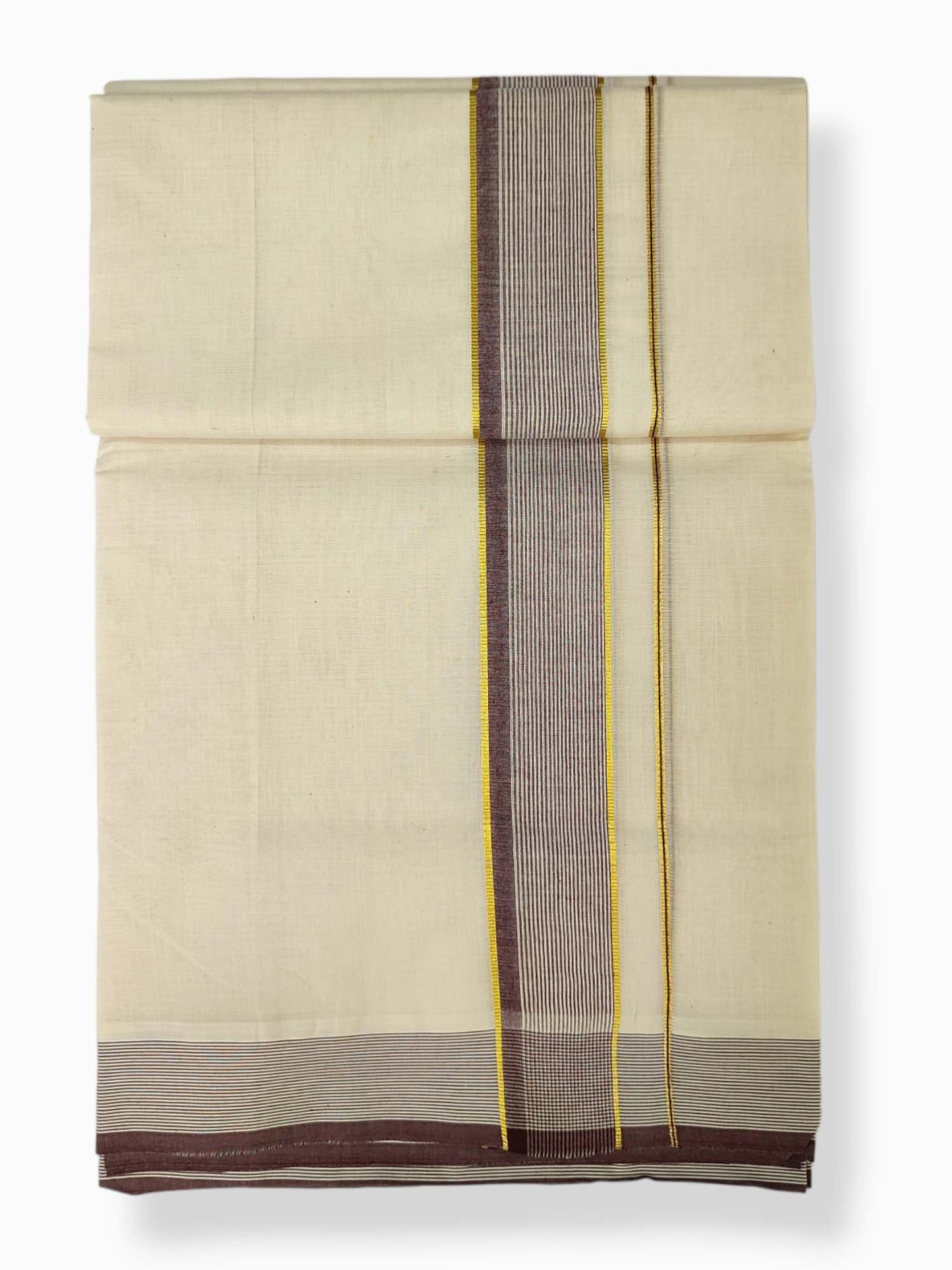 Pure Cotton Kerala Double Dhoti/Mundu