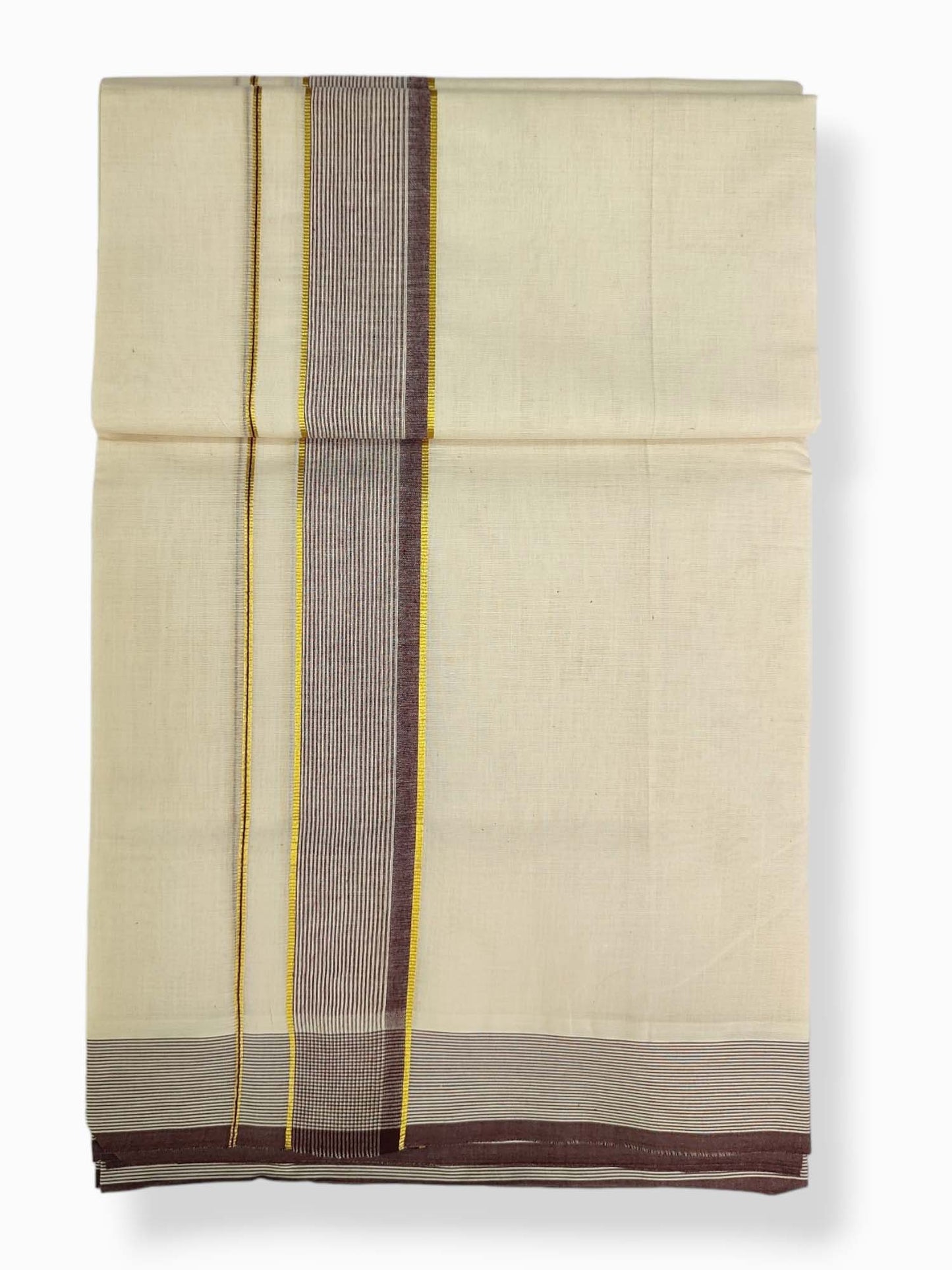 Pure Cotton Kerala Double Dhoti/Mundu
