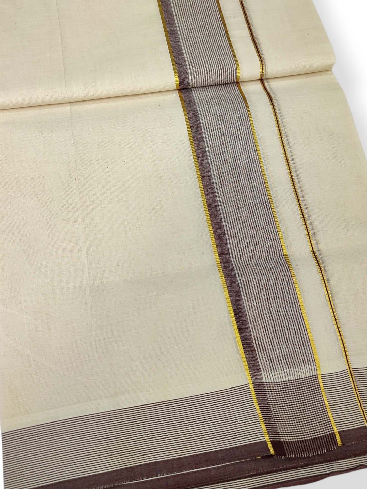 Pure Cotton Kerala Double Dhoti/Mundu