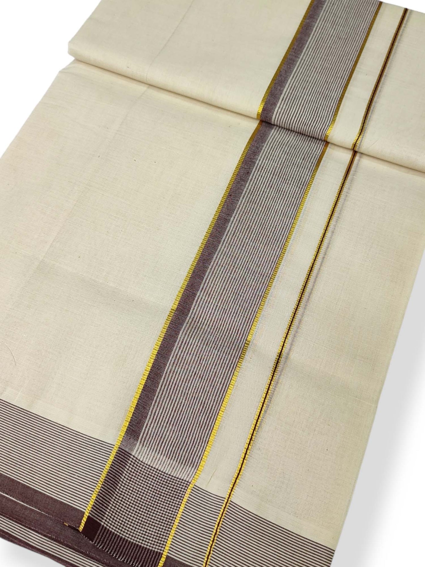 Pure Cotton Kerala Double Dhoti/Mundu