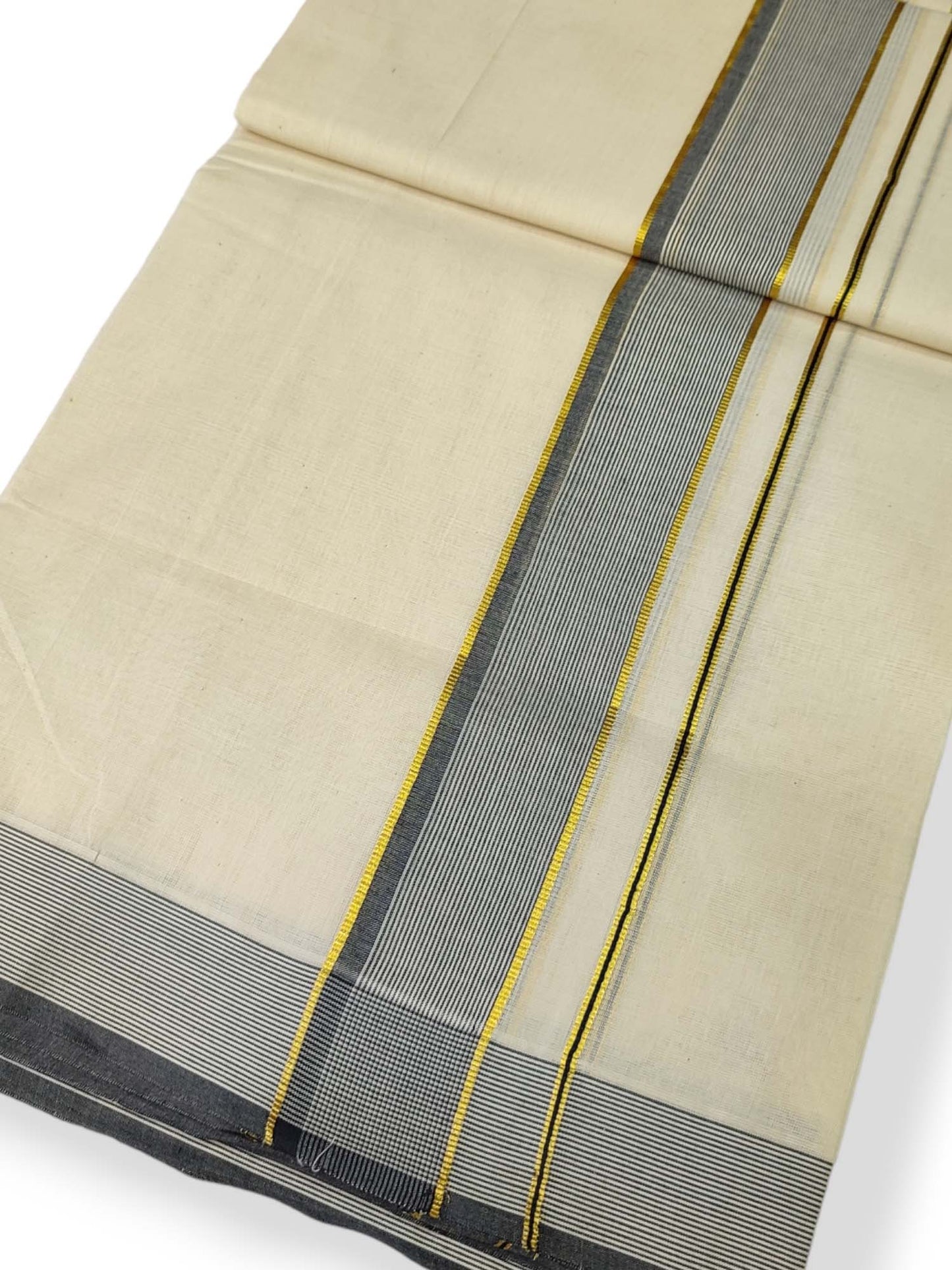 Pure Cotton Kerala Double Dhoti/Mundu