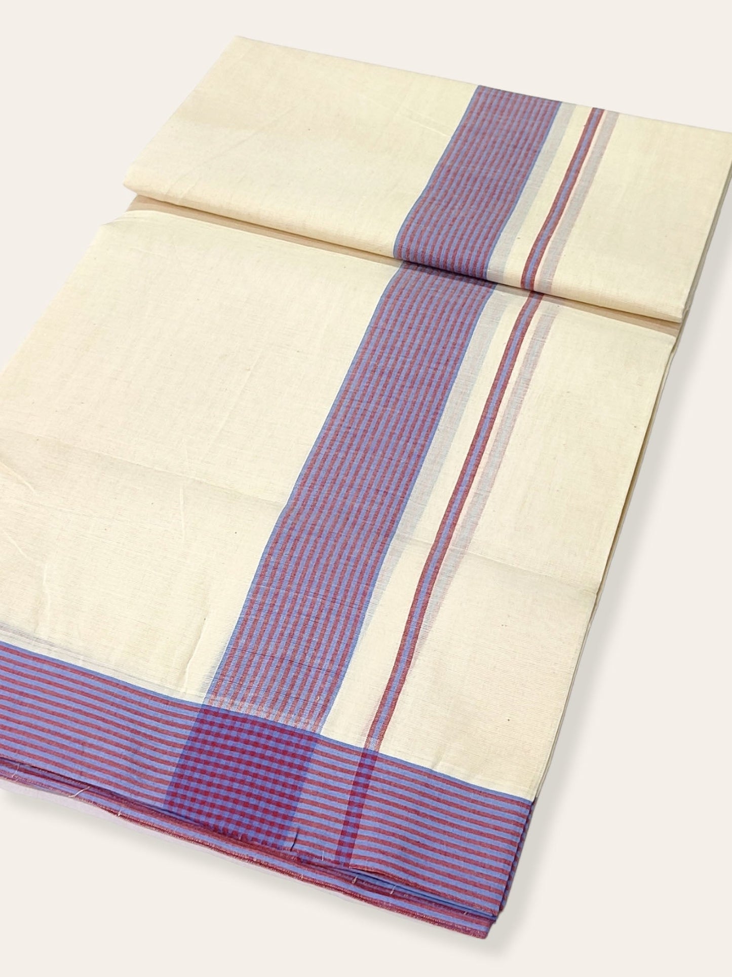 Pure Cotton Kerala Double Dhoti/Mundu