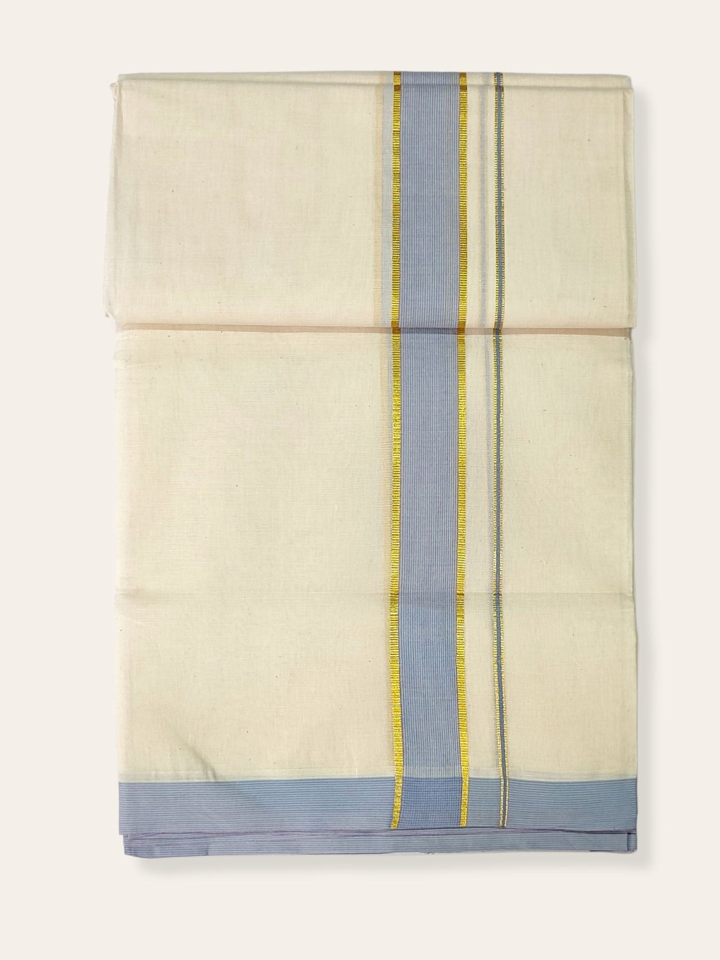 Pure Cotton Kerala Double Dhoti/Mundu
