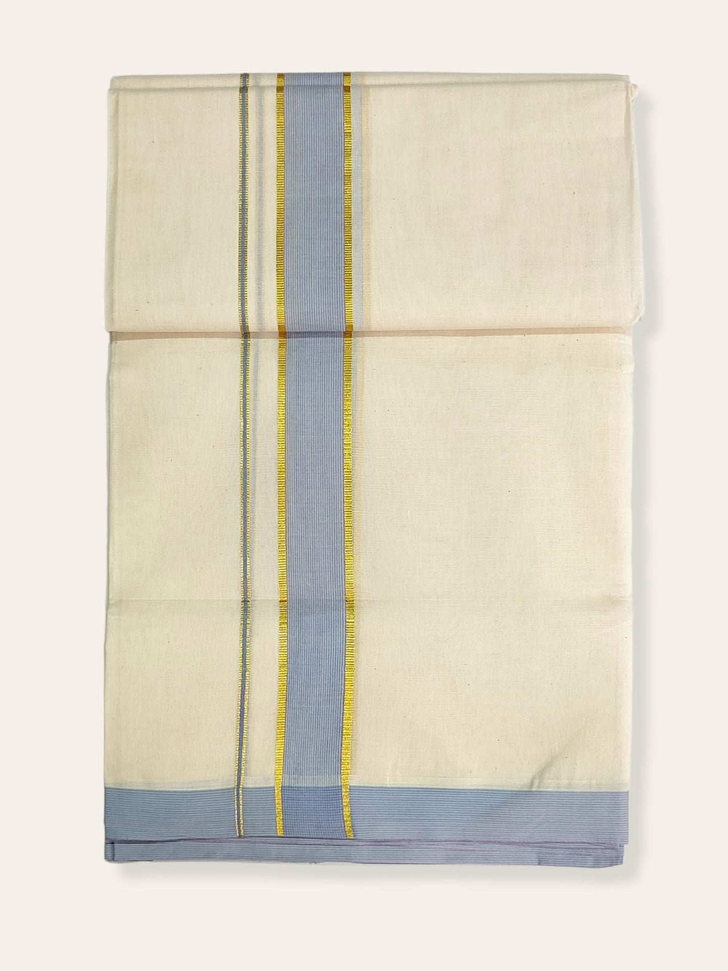 Pure Cotton Kerala Double Dhoti/Mundu