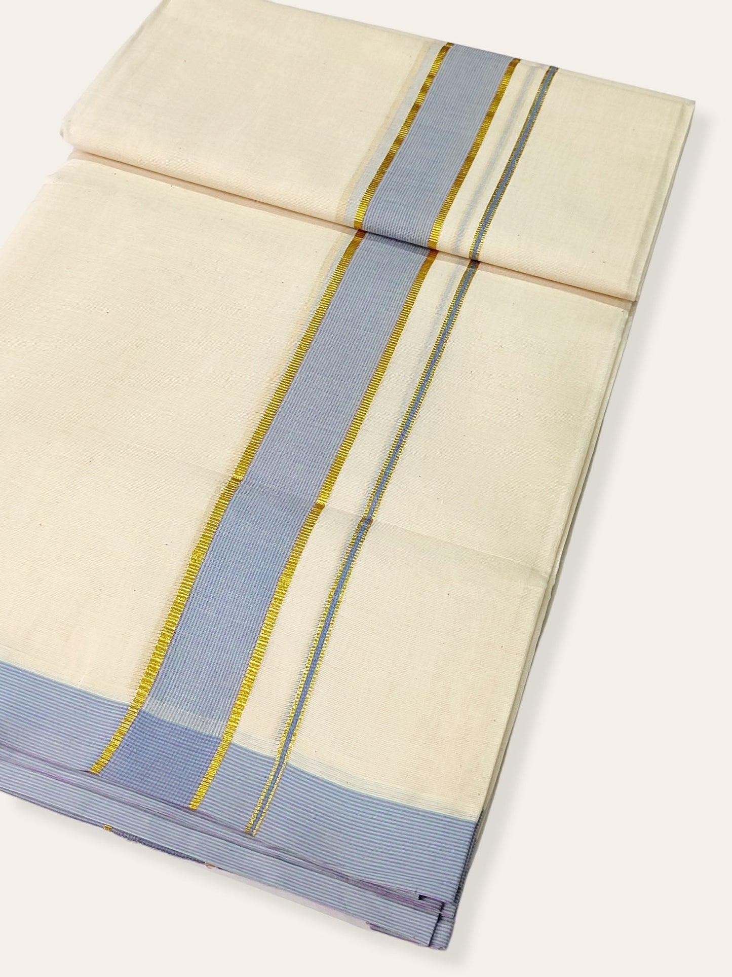 Pure Cotton Kerala Double Dhoti/Mundu