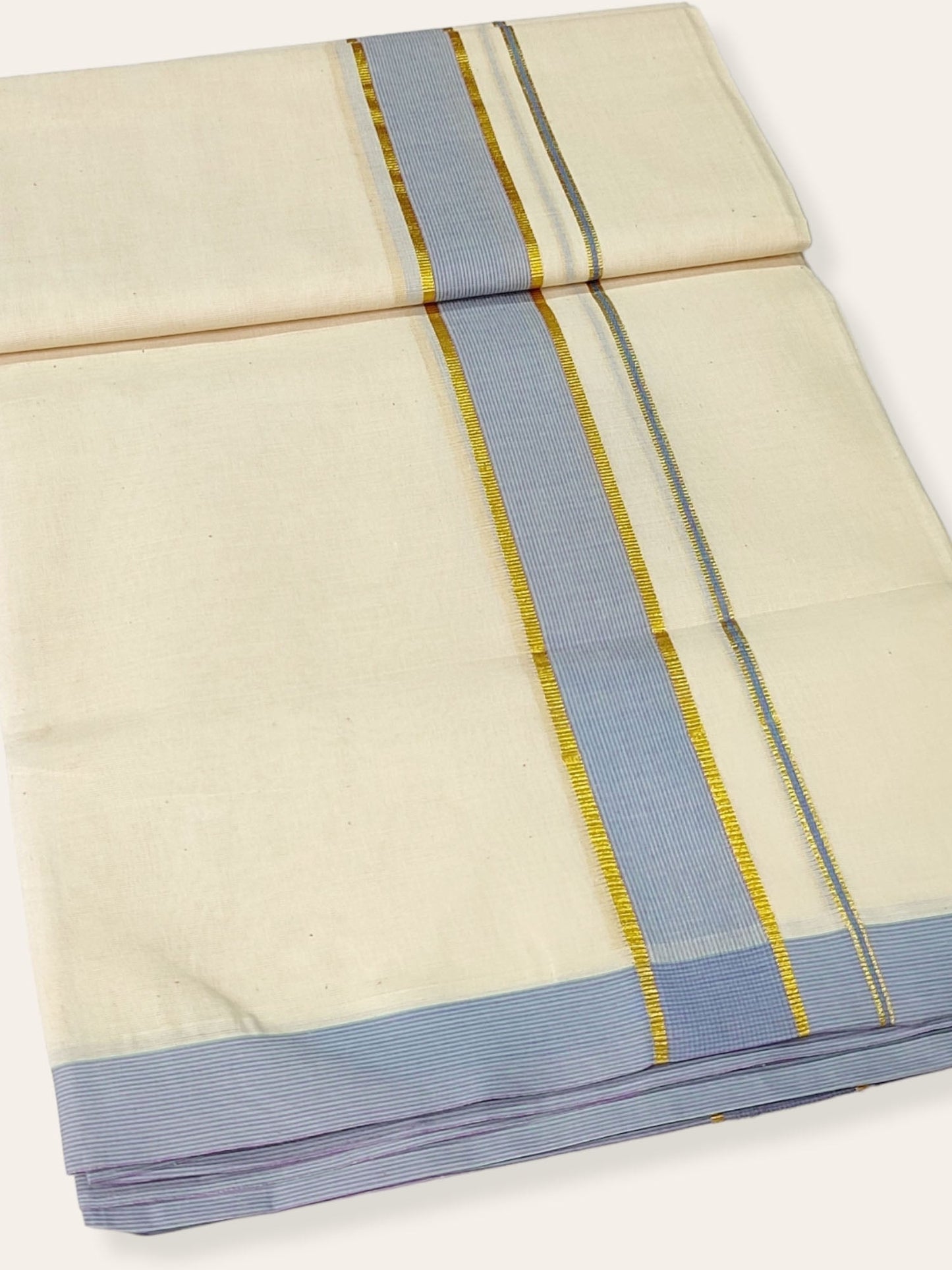Pure Cotton Kerala Double Dhoti/Mundu