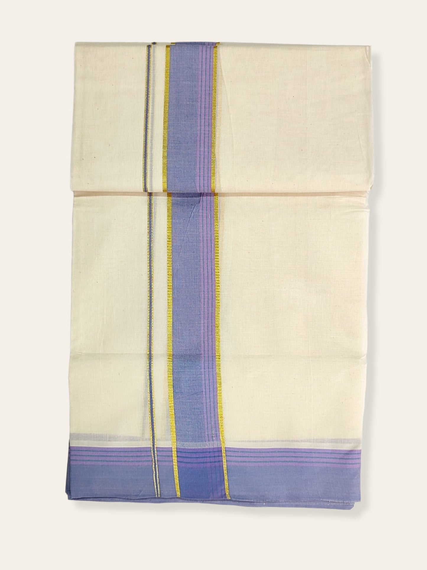 Pure Cotton Kerala Double Dhoti/Mundu