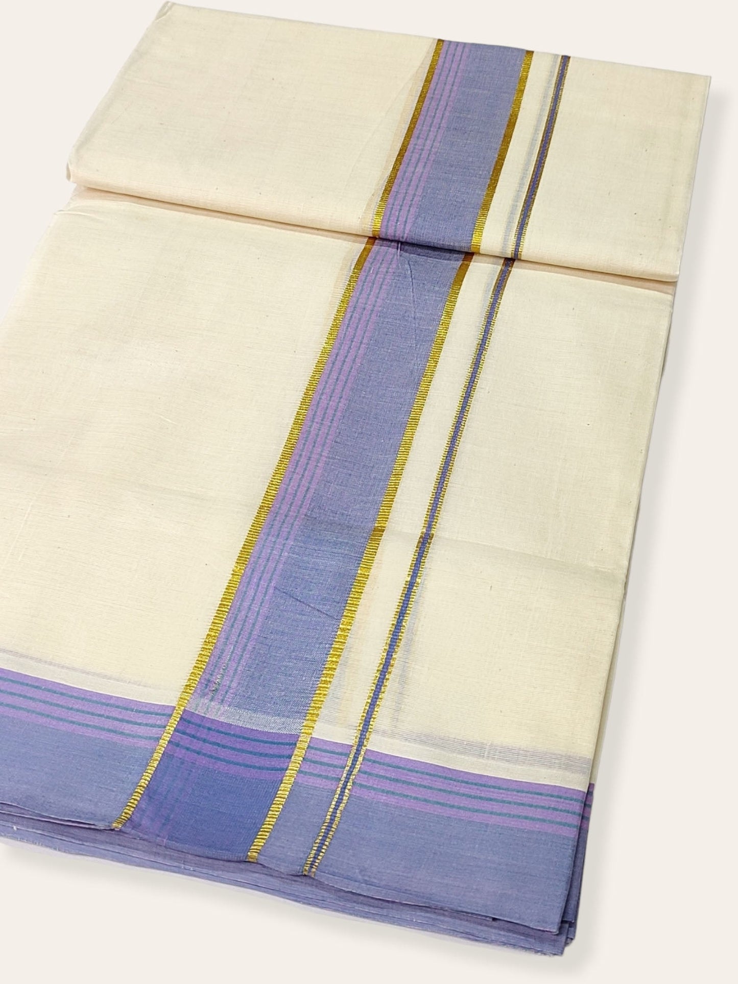 Pure Cotton Kerala Double Dhoti/Mundu