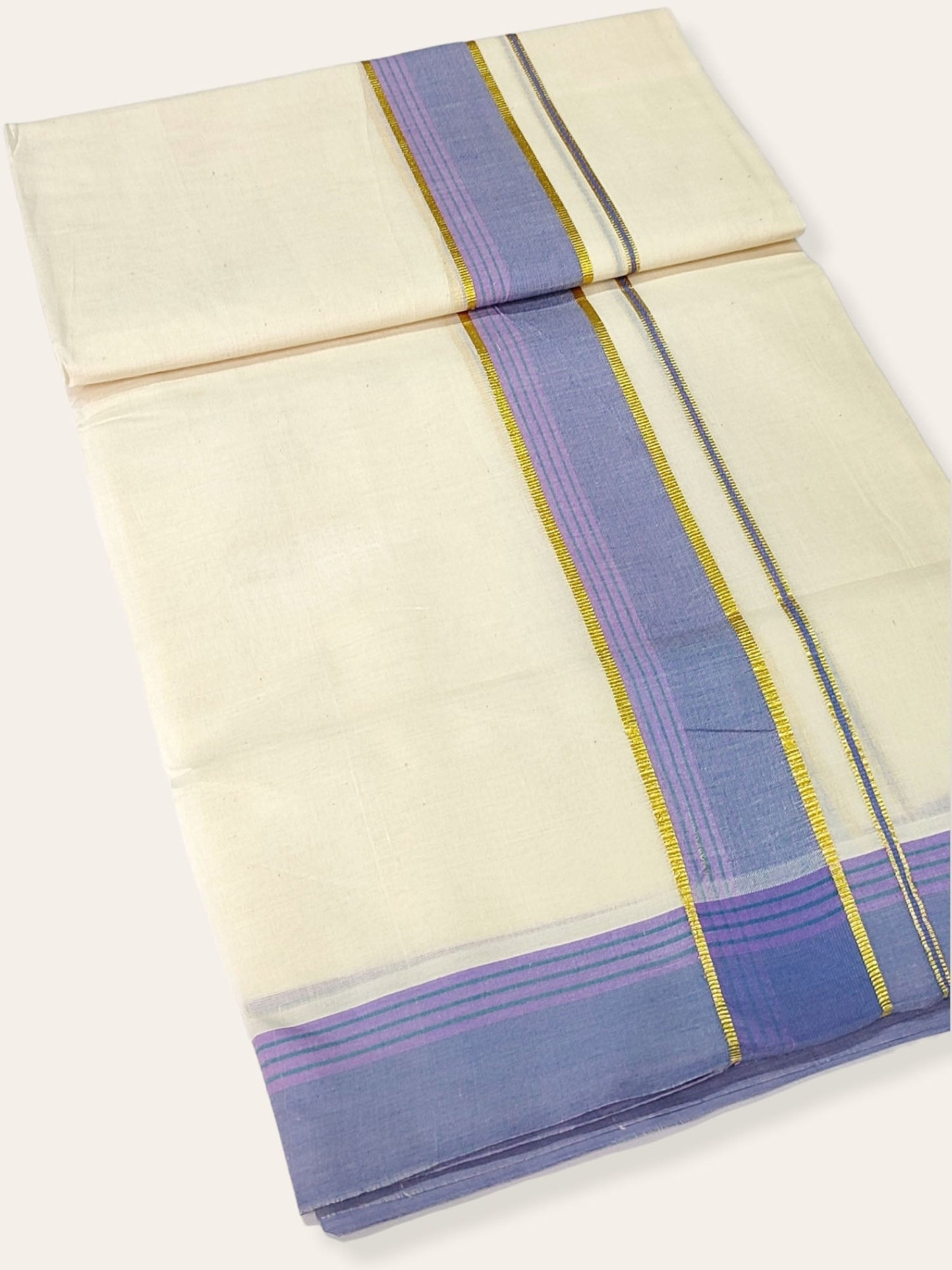 Pure Cotton Kerala Double Dhoti/Mundu