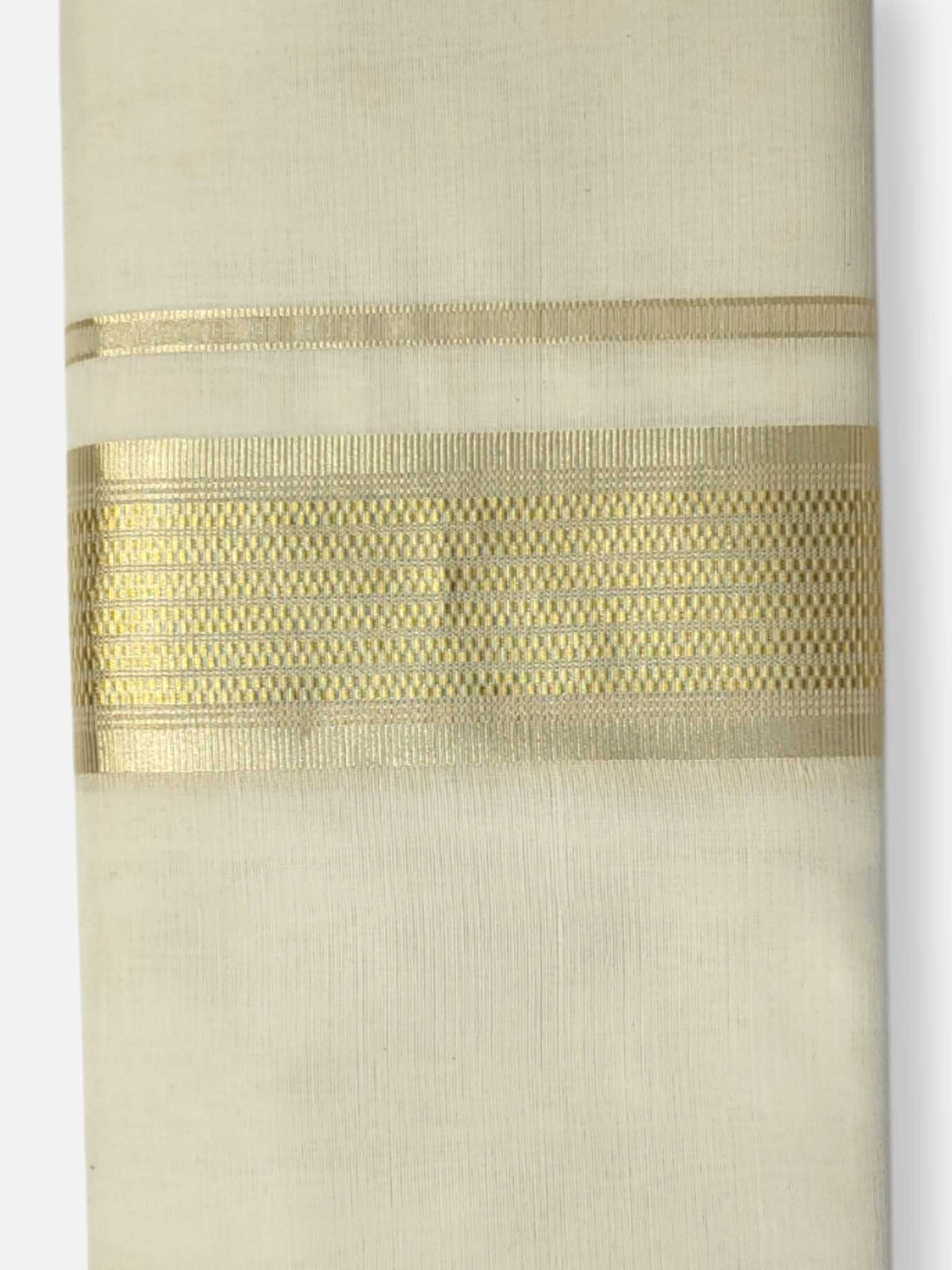 Premium Wedding Handloom Balaramapuram Unaakupaavu Kasavu Mundu for Men