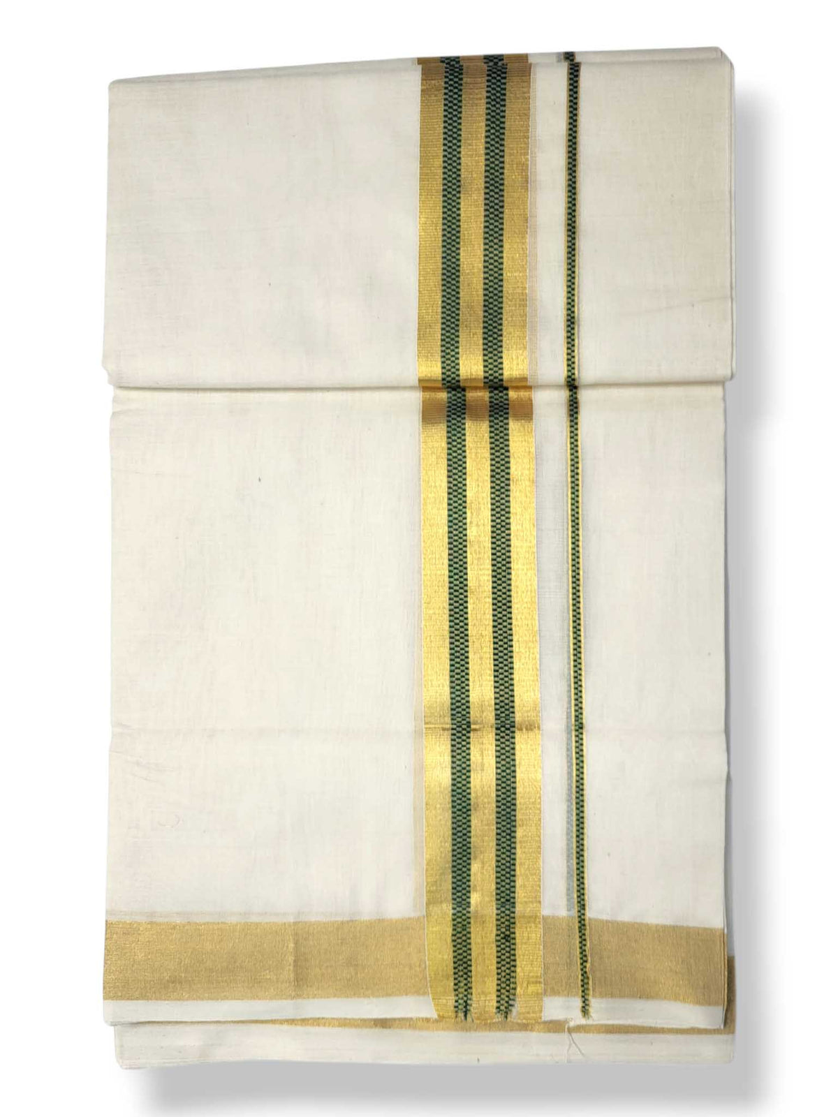 Premium Wedding Handloom Balaramapuram Unaakupaavu Kasavu Mundu for Men