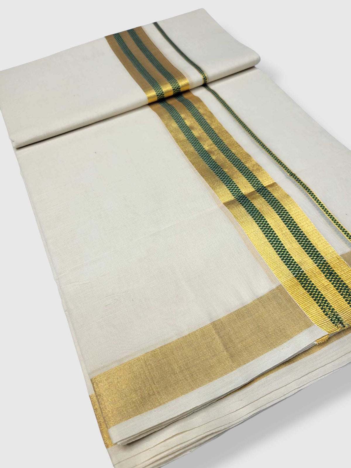 Premium Wedding Handloom Balaramapuram Unaakupaavu Kasavu Mundu for Men