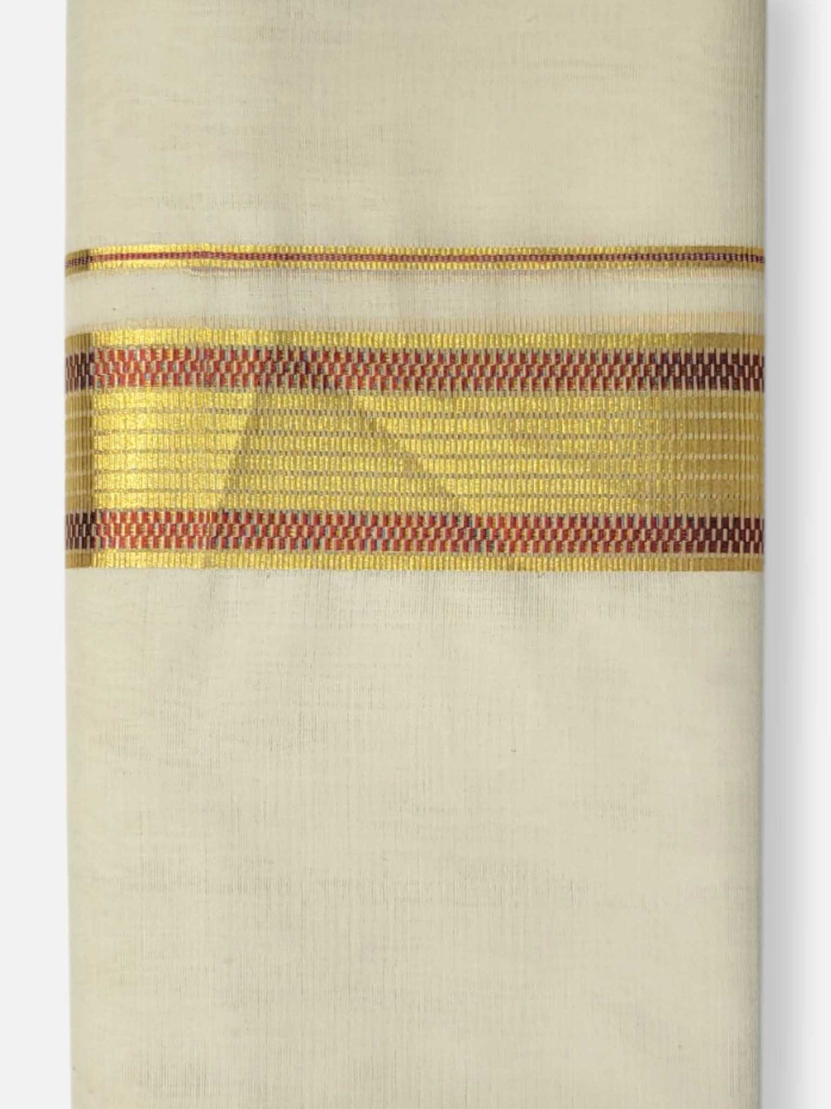 Premium Wedding Handloom Balaramapuram Unaakupaavu Kasavu Mundu for Men
