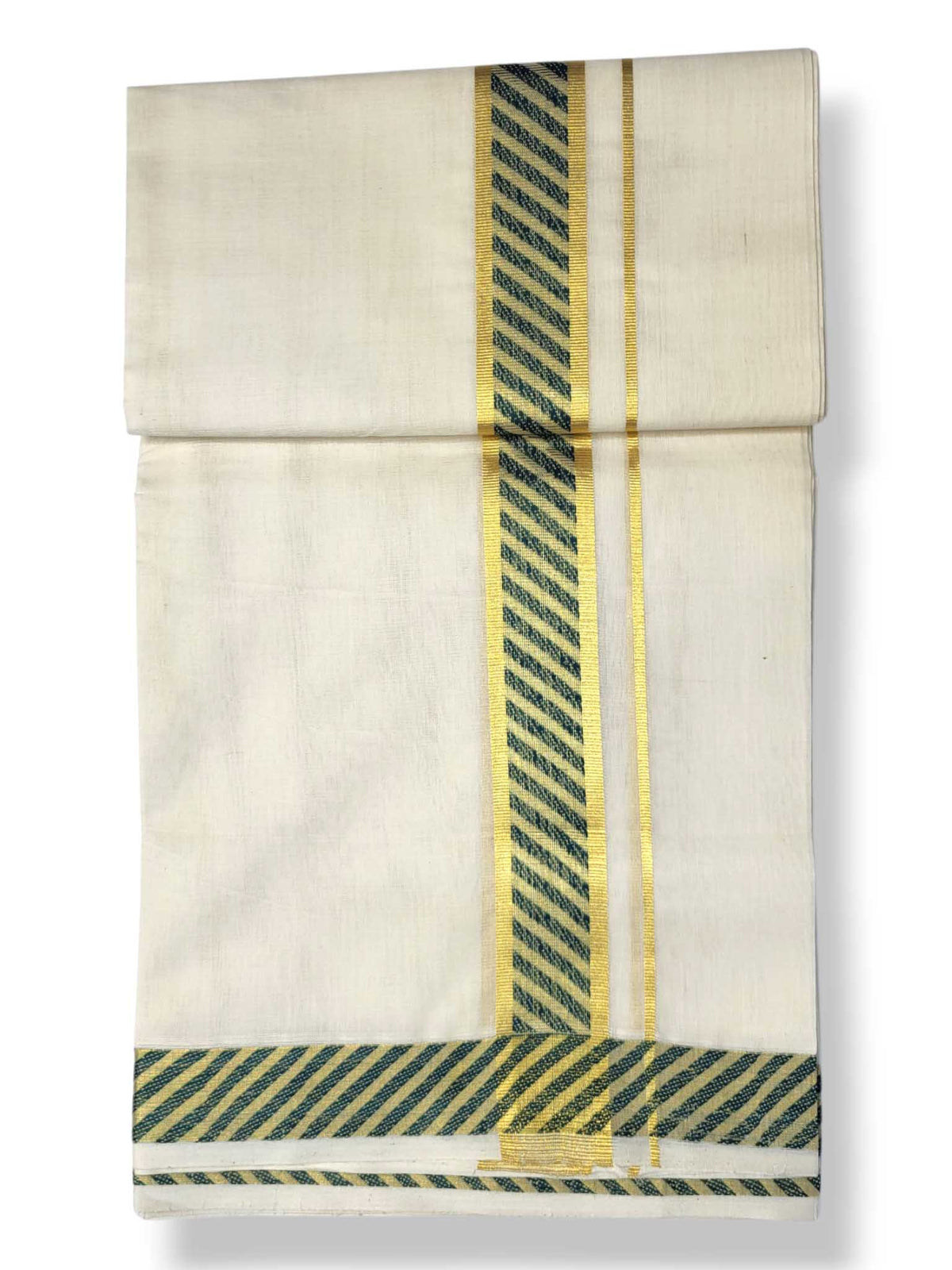 Premium Wedding Handloom Balaramapuram Unaakupaavu Kasavu Mundu for Men