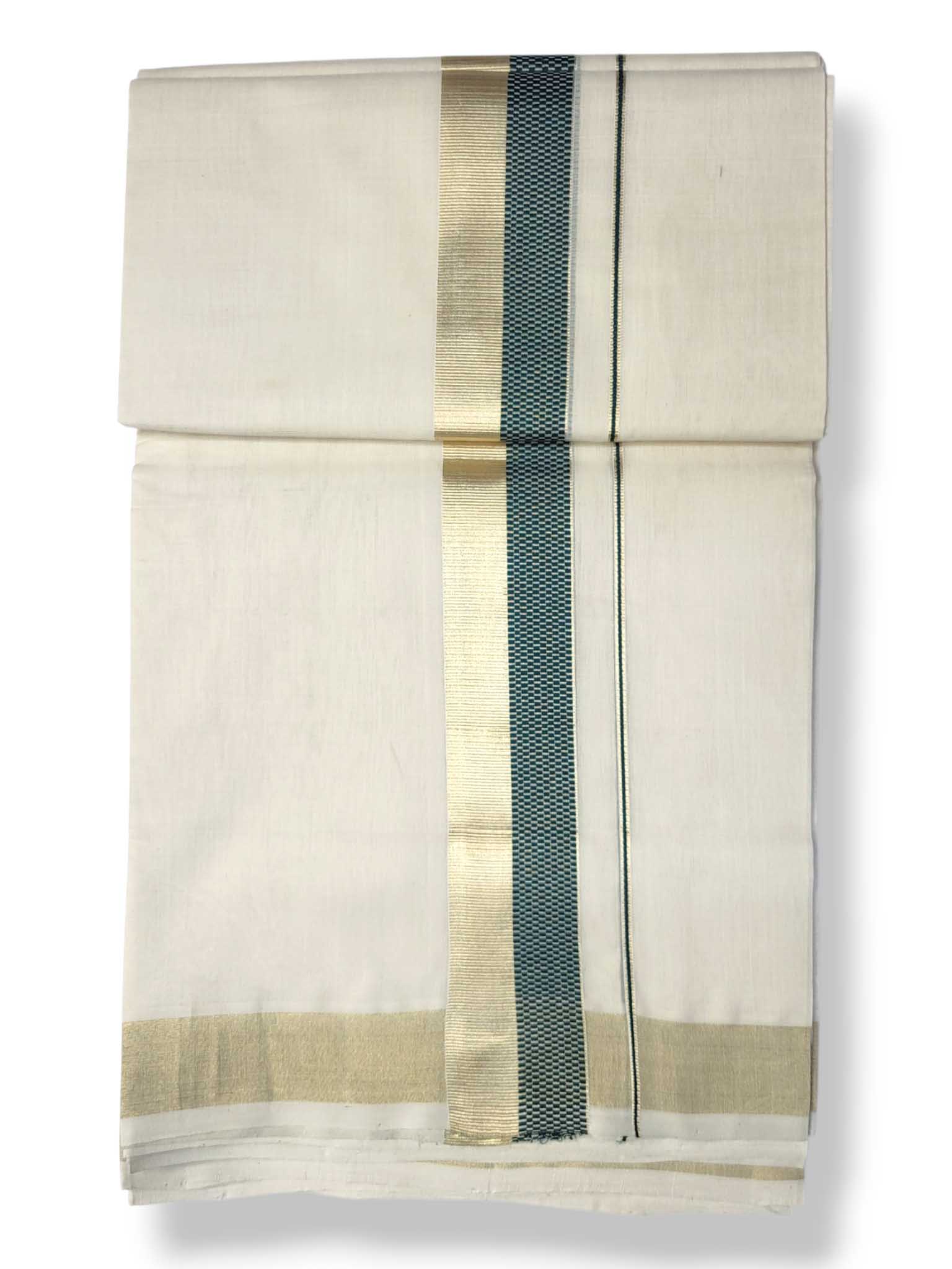 Premium Wedding Handloom Balaramapuram Unaakupaavu Kasavu Mundu for Men