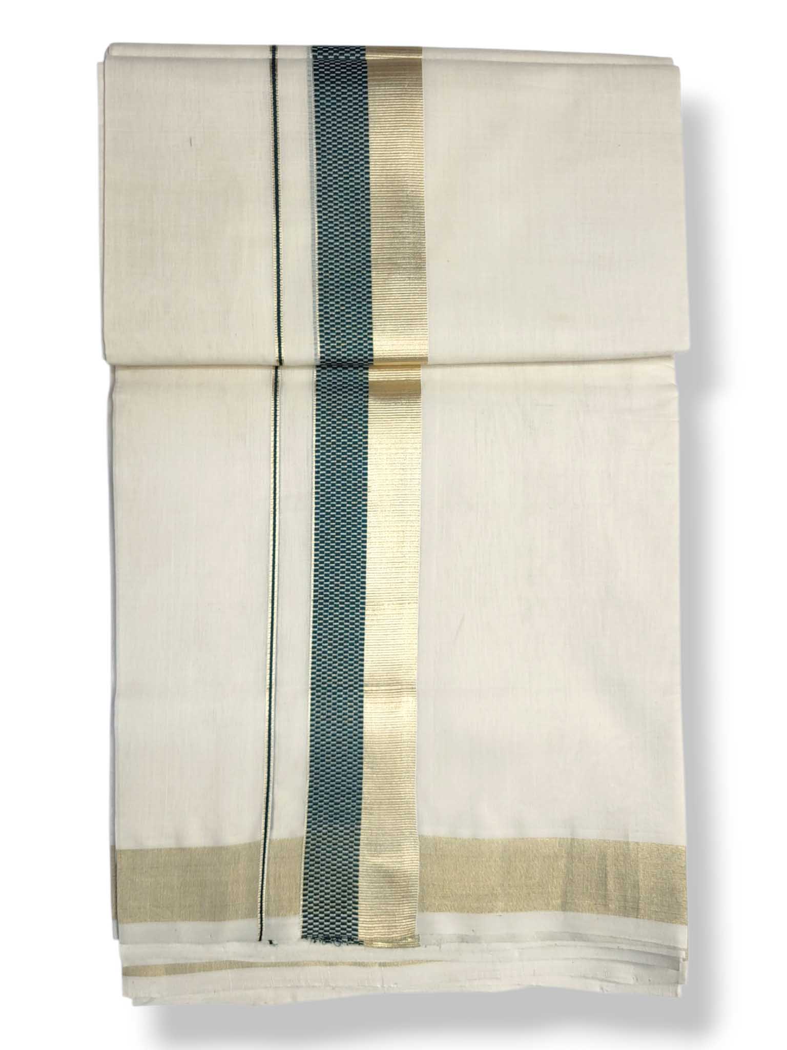 Premium Wedding Handloom Balaramapuram Unaakupaavu Kasavu Mundu for Men