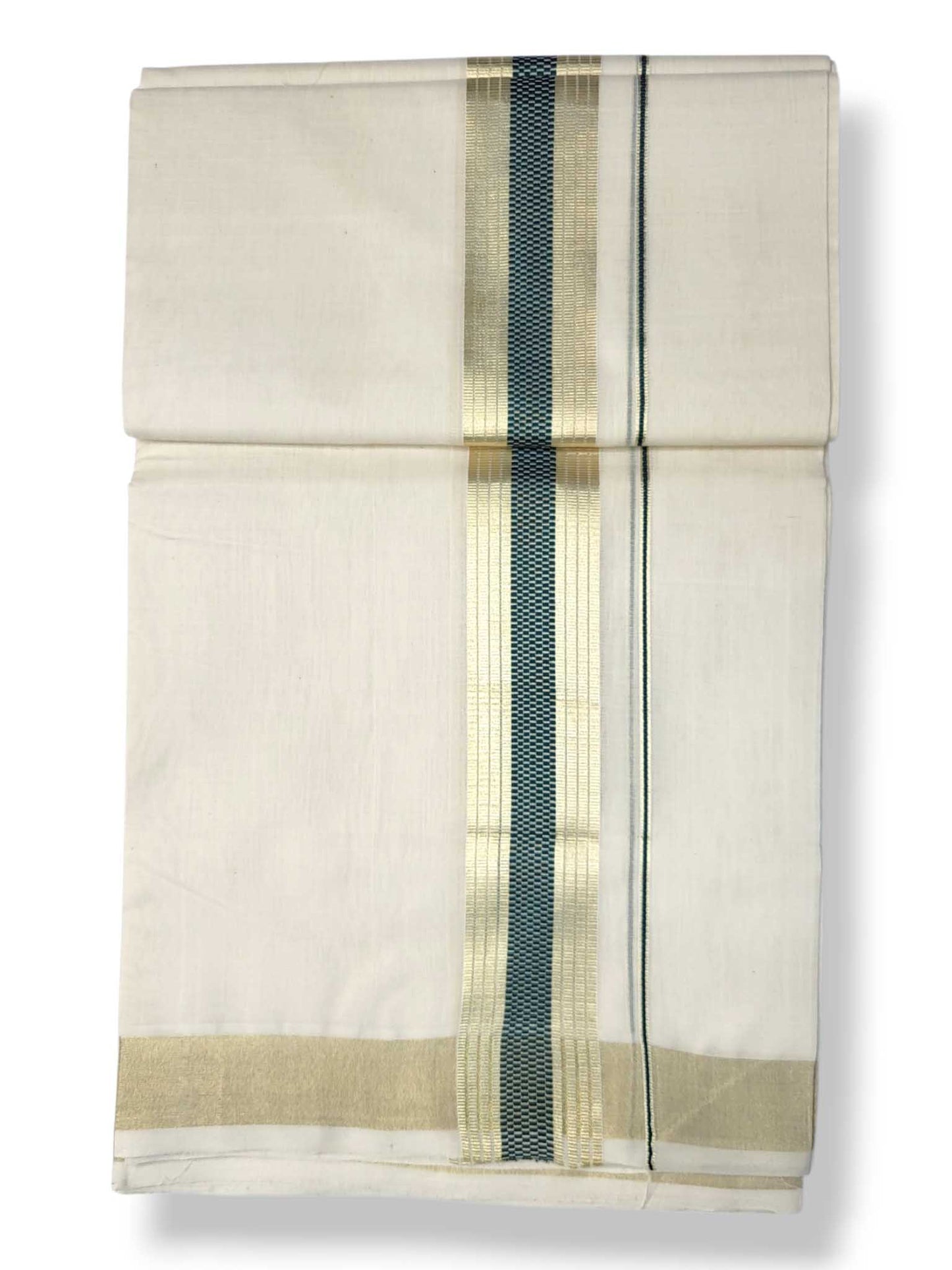 Premium Wedding Handloom Balaramapuram Unaakupaavu Kasavu Mundu for Men