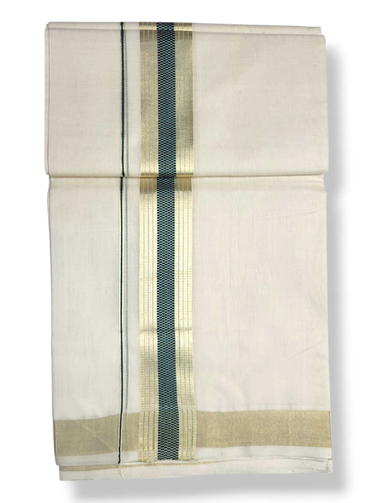 Premium Wedding Handloom Balaramapuram Unaakupaavu Kasavu Mundu for Men