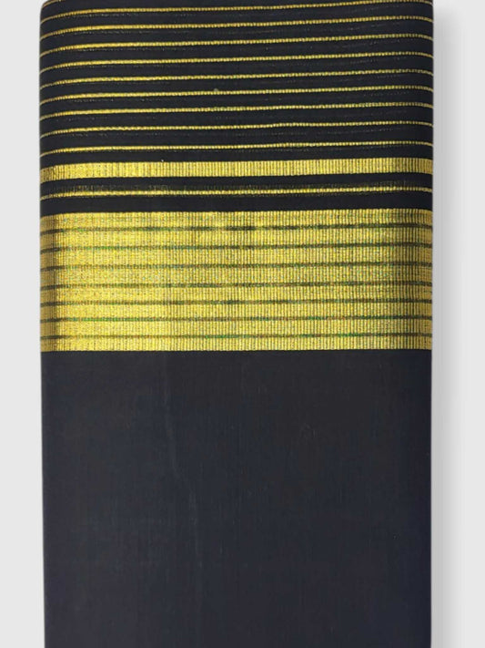 Premium Wedding Handloom Balaramapuram Unaakupaavu Kasavu Mundu for Men