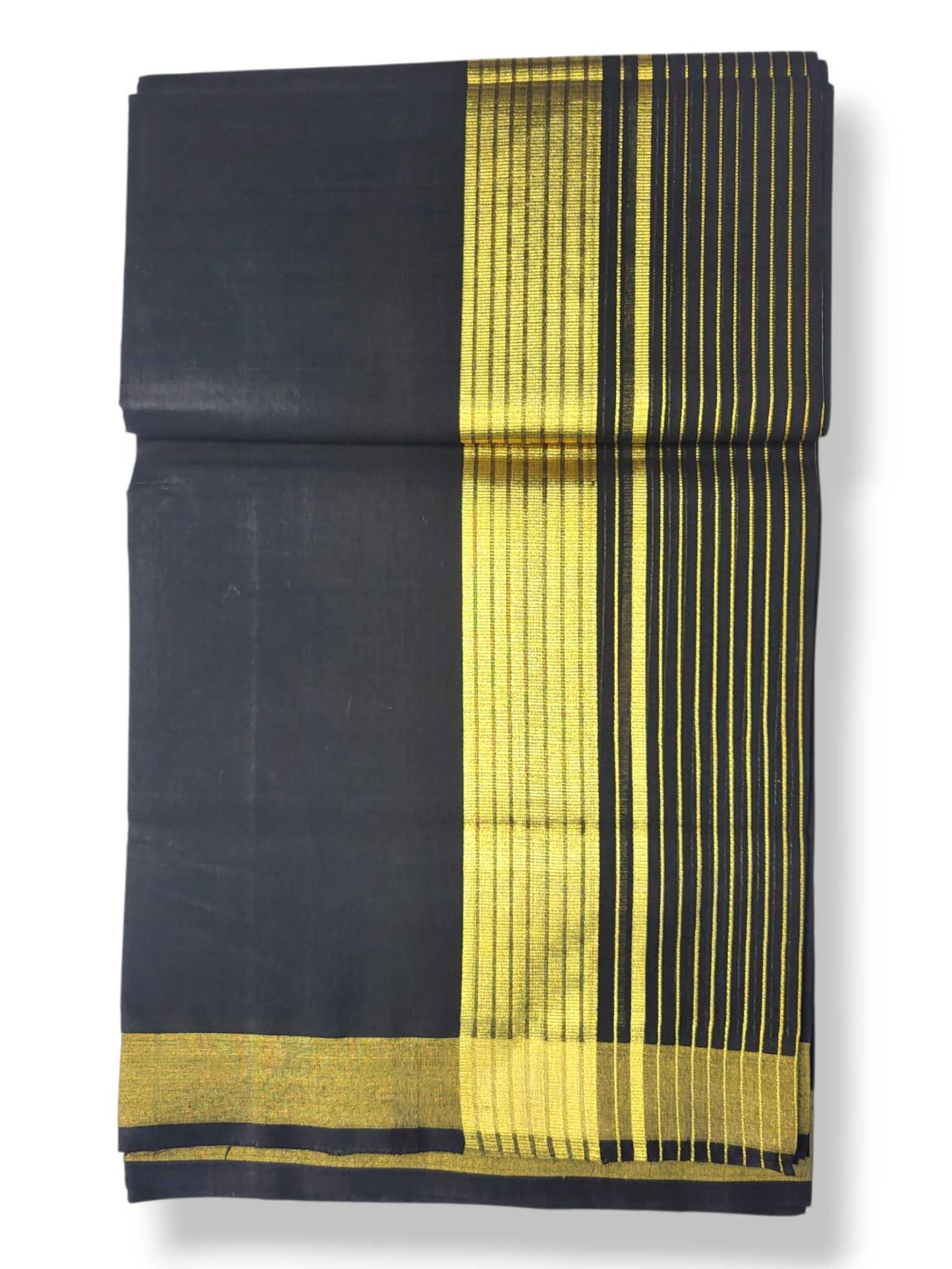 Premium Wedding Handloom Balaramapuram Unaakupaavu Kasavu Mundu for Men