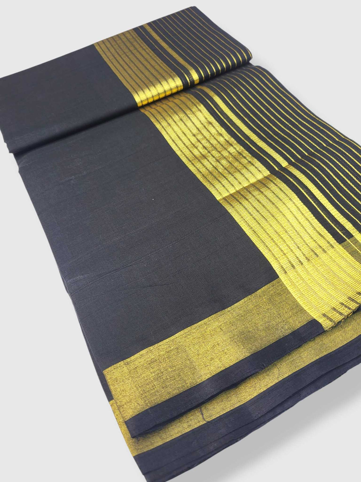 Premium Wedding Handloom Balaramapuram Unaakupaavu Kasavu Mundu for Men