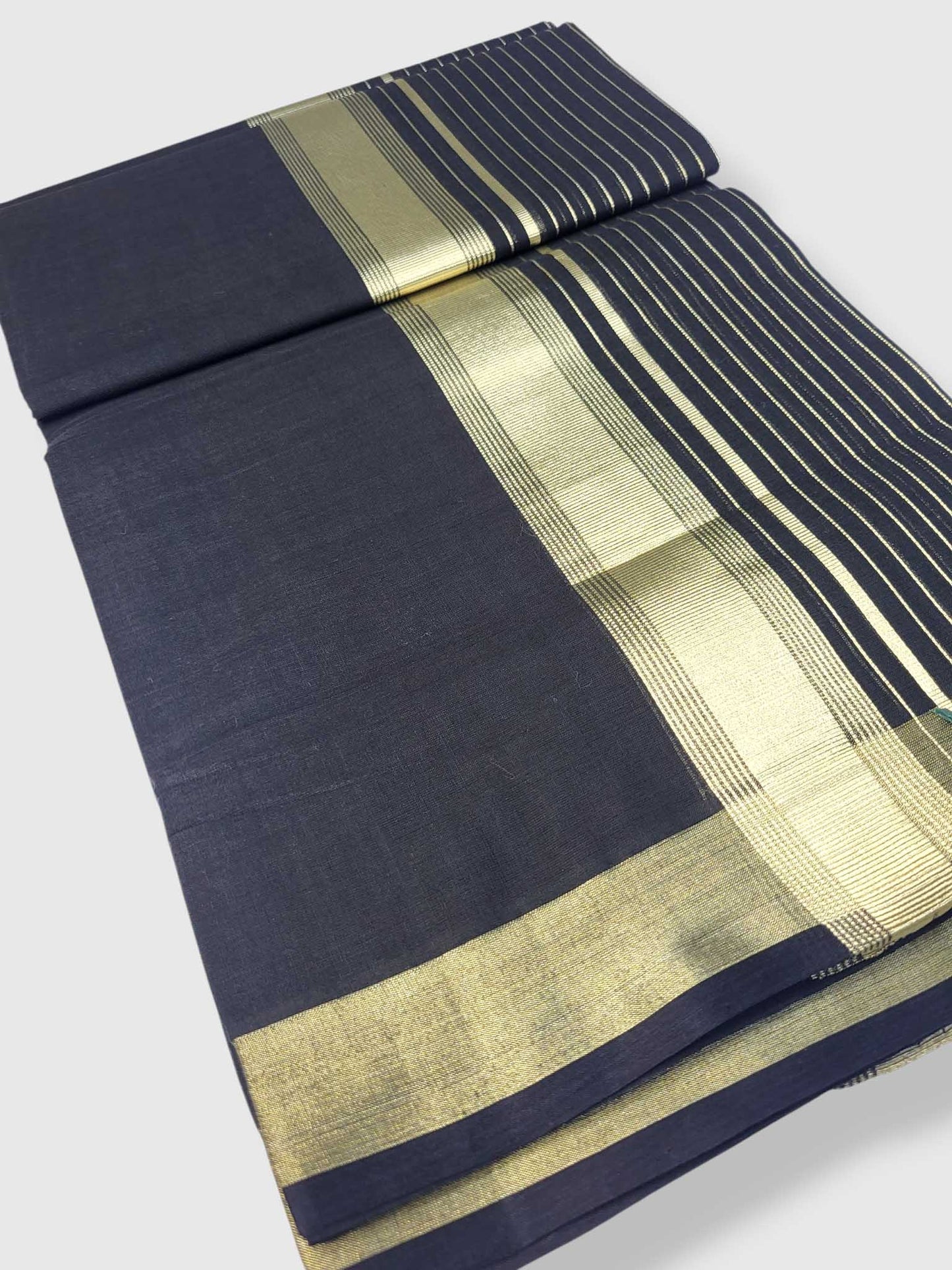 Premium Wedding Handloom Balaramapuram Unaakupaavu Kasavu Mundu for Men