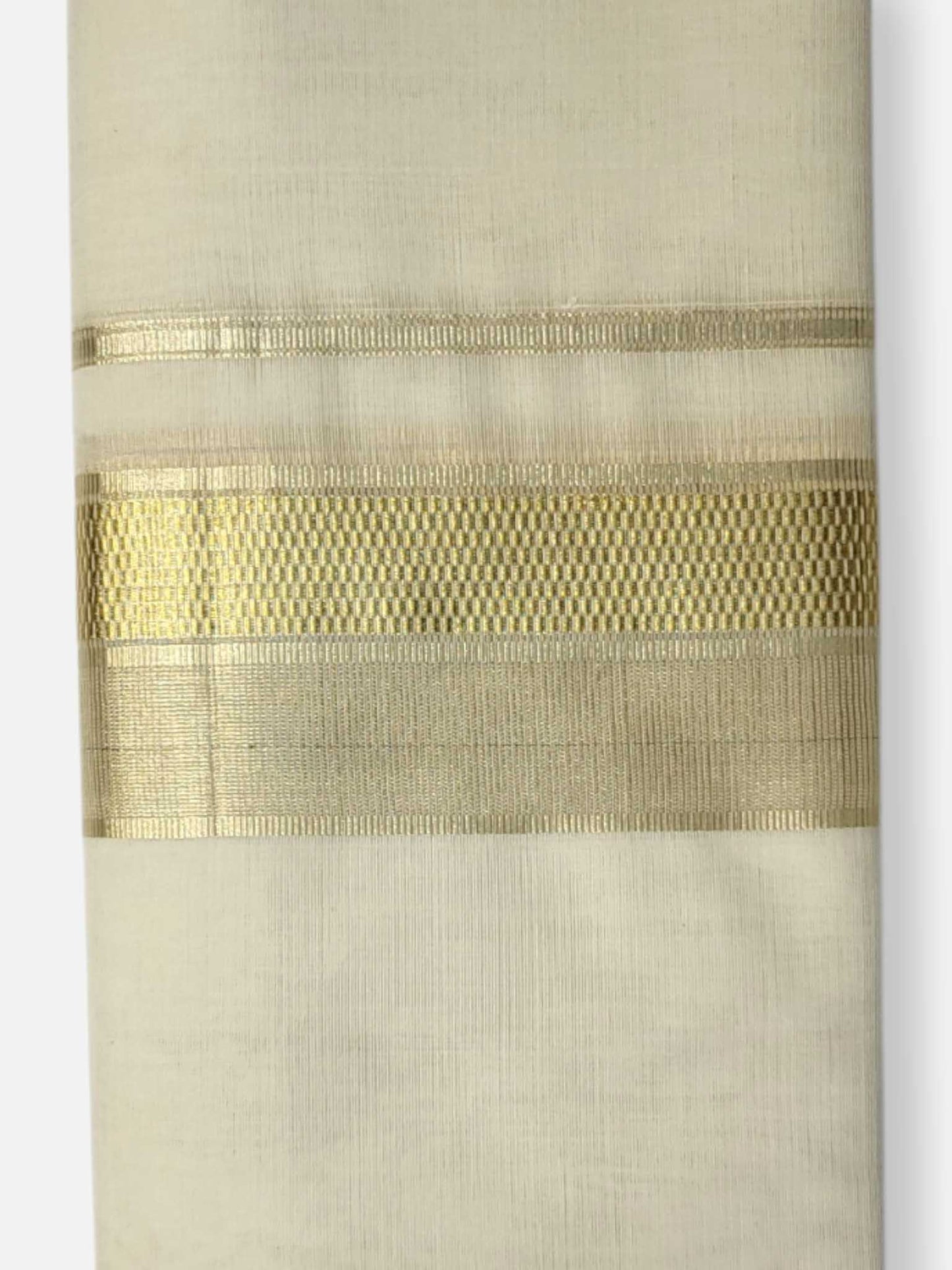 Premium Wedding Handloom Balaramapuram Unaakupaavu Kasavu Mundu for Men