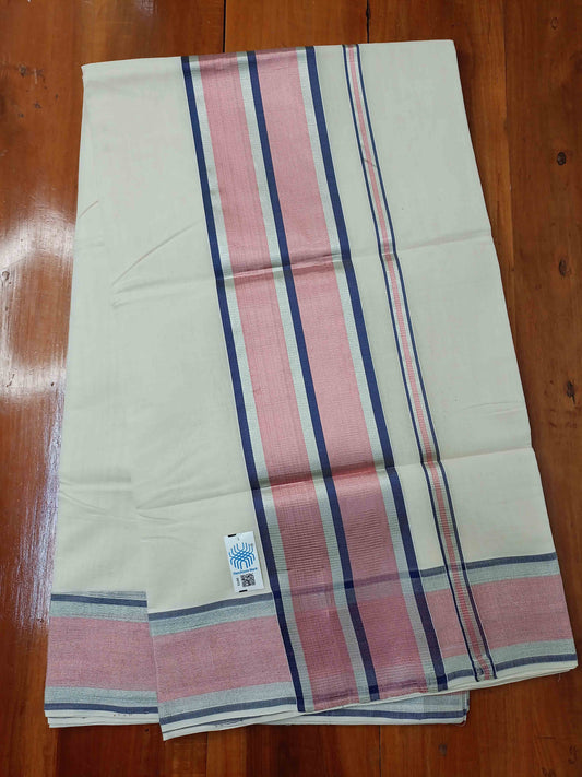 Kerala Saree Balaramapuram Handloom with Copper Kasavu Border