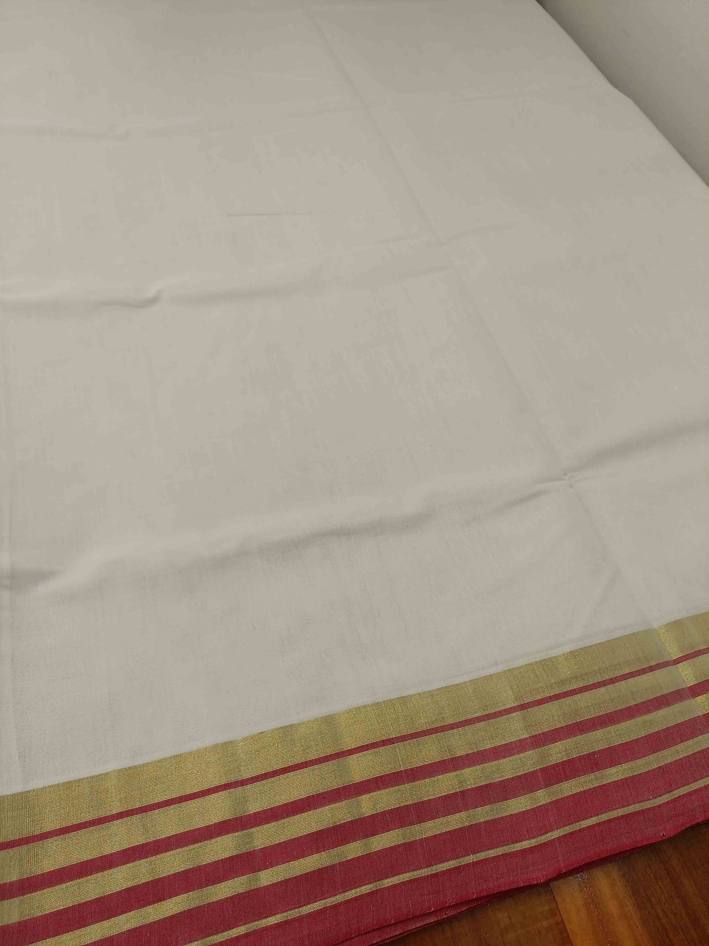 Kerala Saree Balaramapuram Handloom with Red & Black Colour