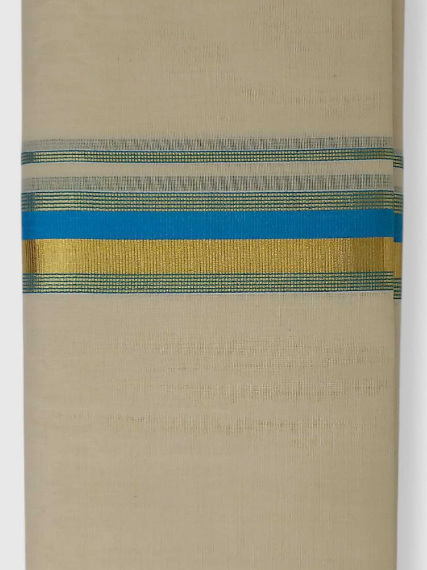 Original Balaramapuram Handloom Kasavu Mundu for Men