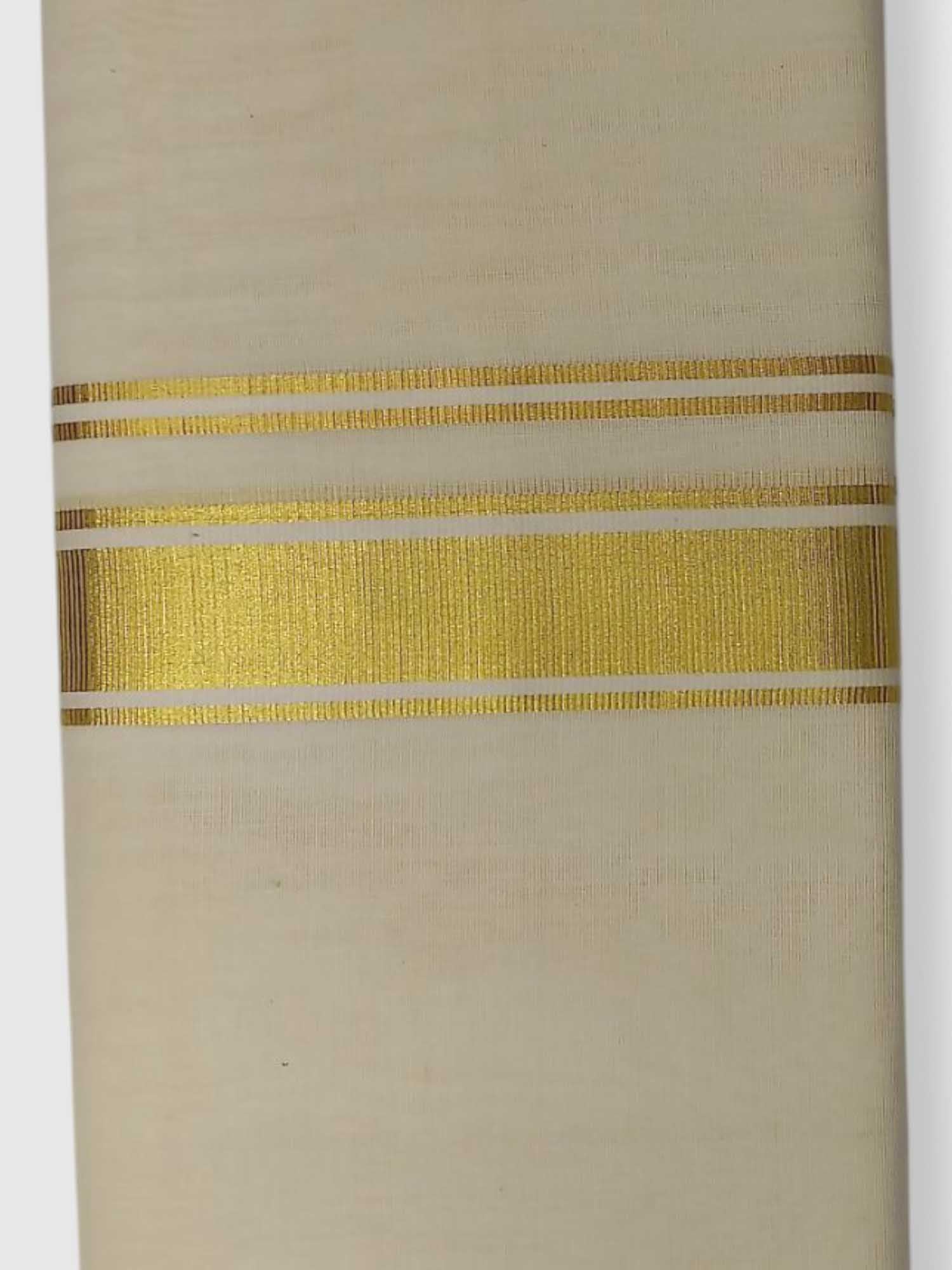 Original Balaramapuram Handloom Kasavu Mundu for Men
