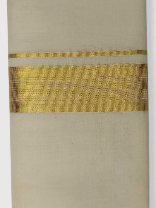 Original Balaramapuram Handloom Kasavu Mundu for Men