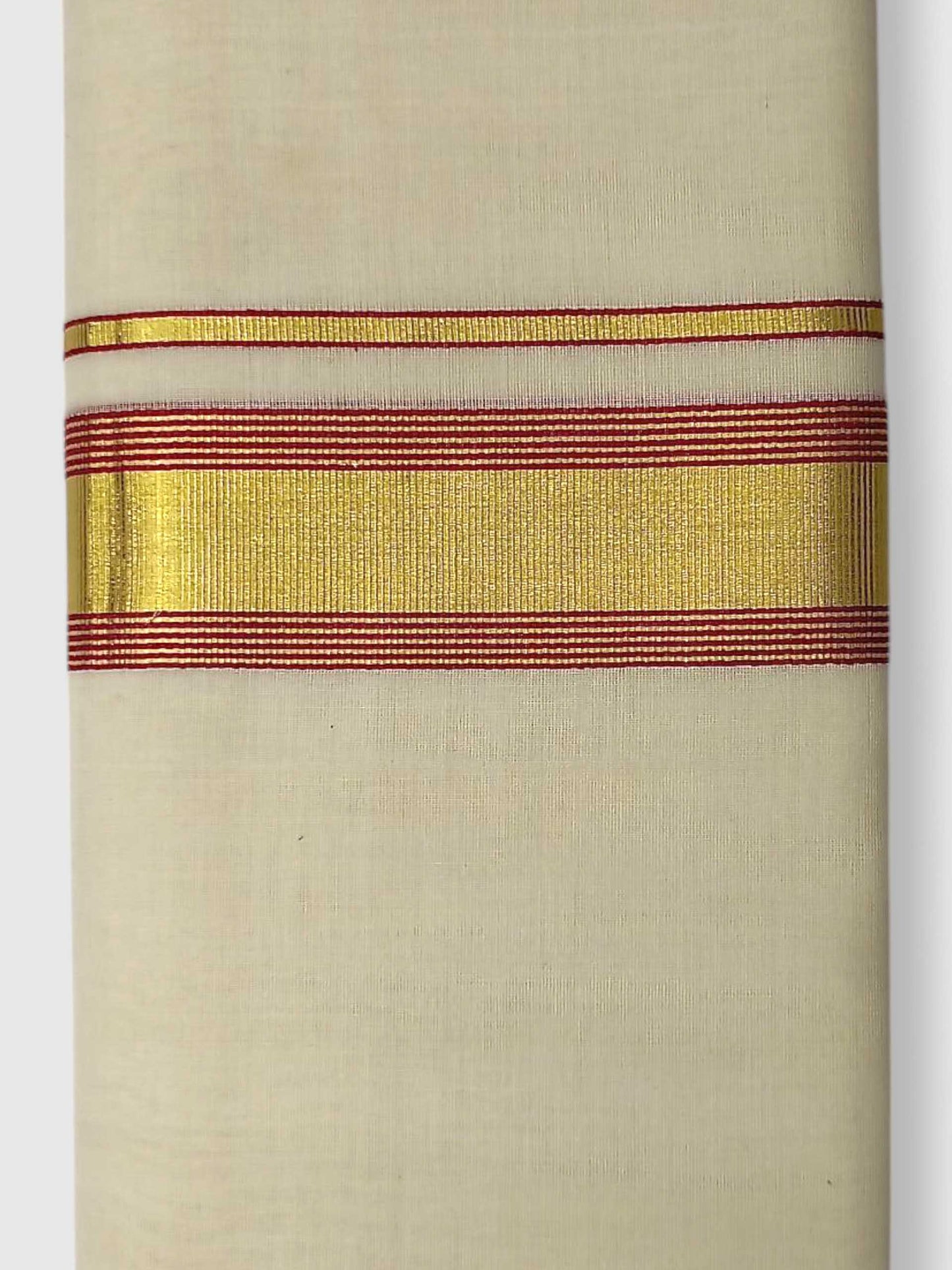 Original Balaramapuram Handloom Kasavu Mundu for Men