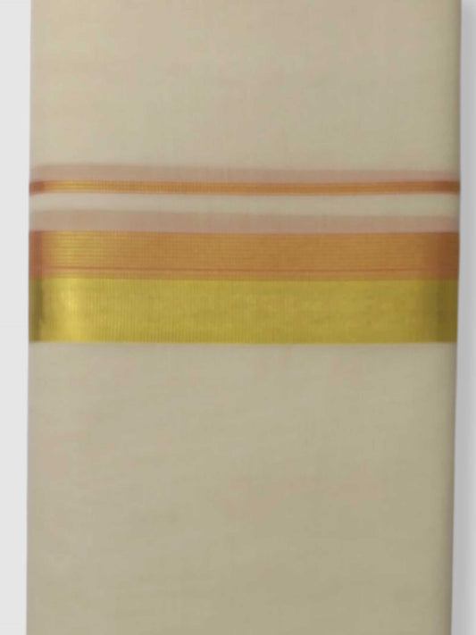 Original Balaramapuram Handloom Kasavu Mundu for Men