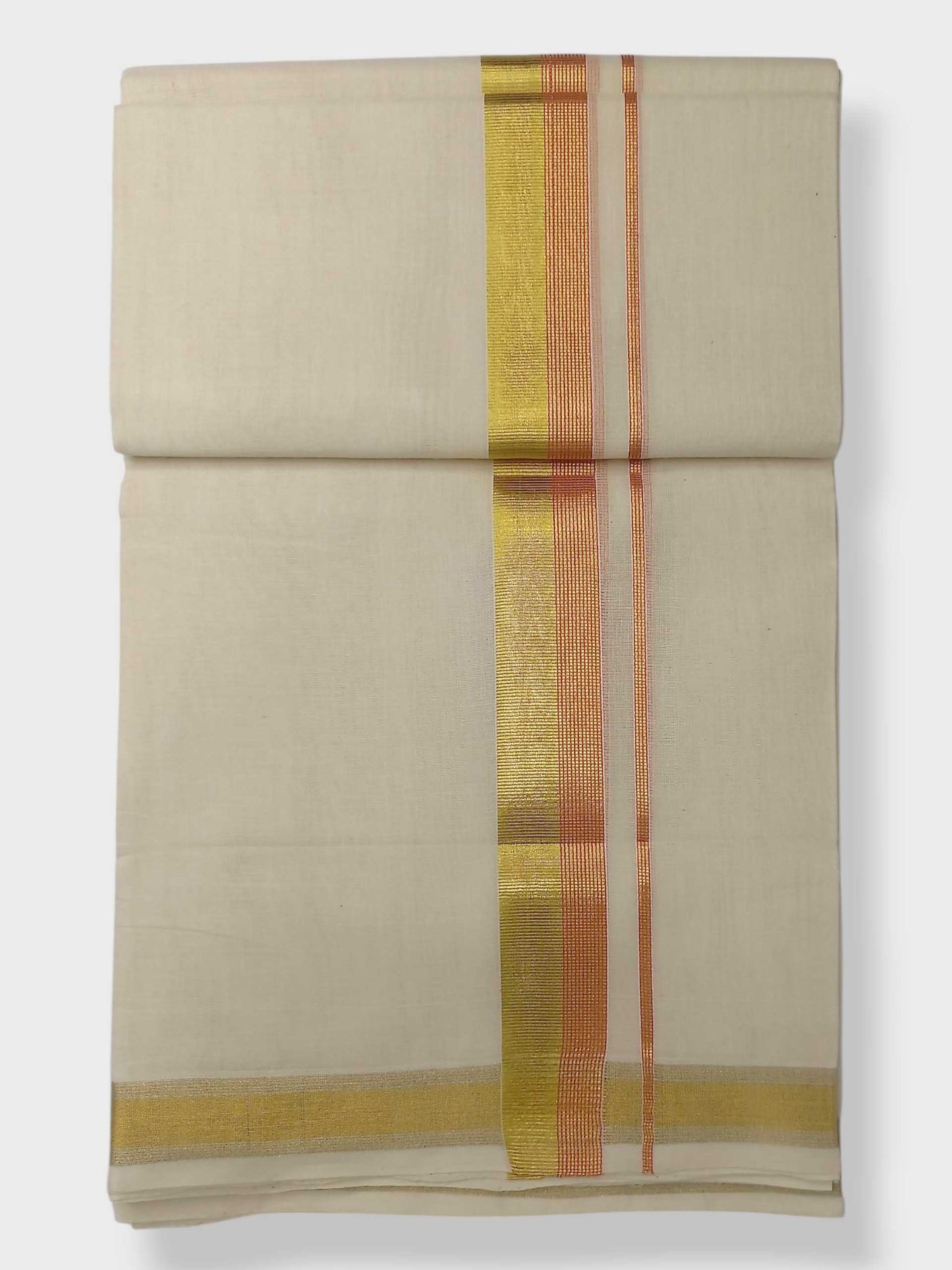 Original Balaramapuram Handloom Kasavu Mundu for Men