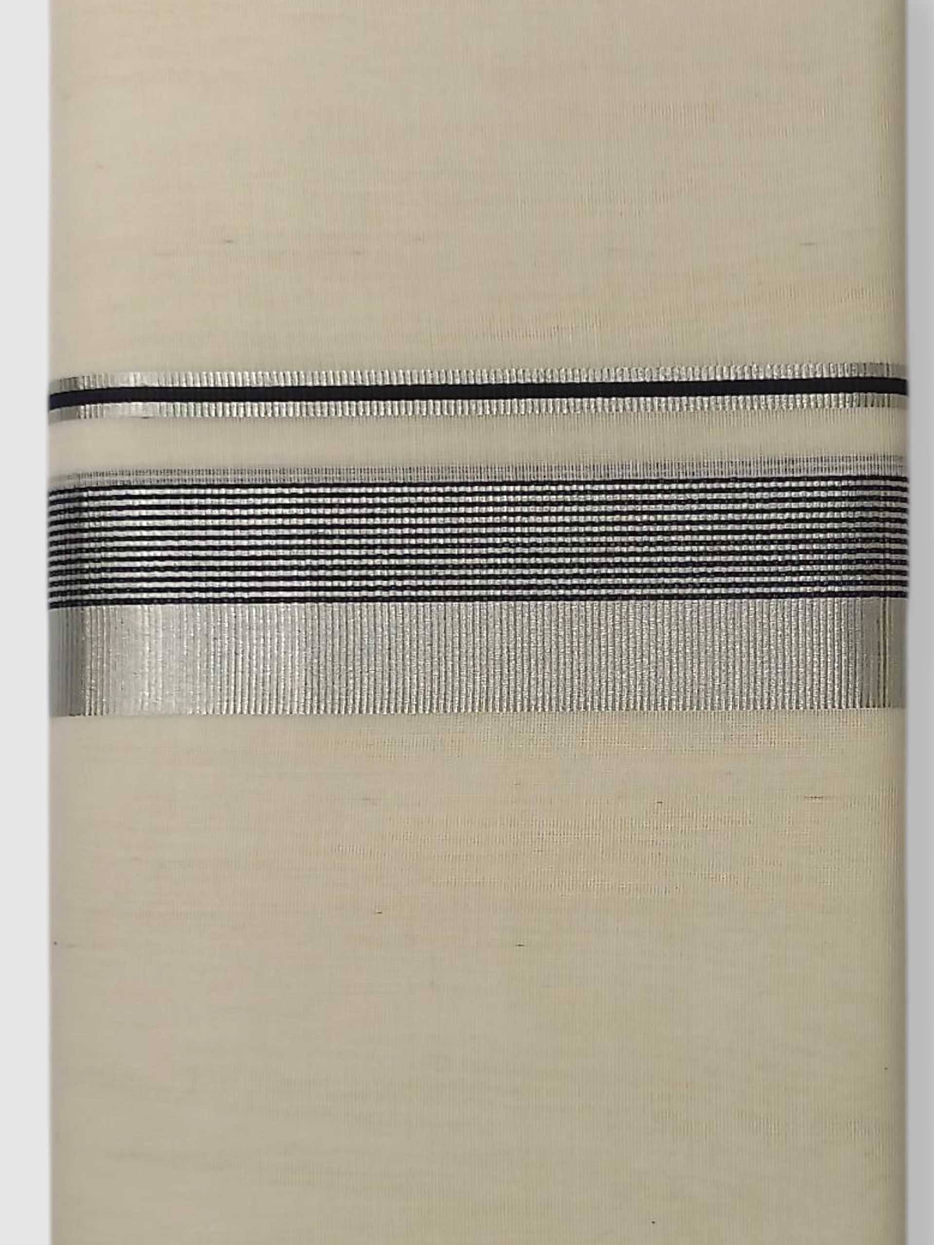 Original Balaramapuram Handloom Kasavu Mundu for Men