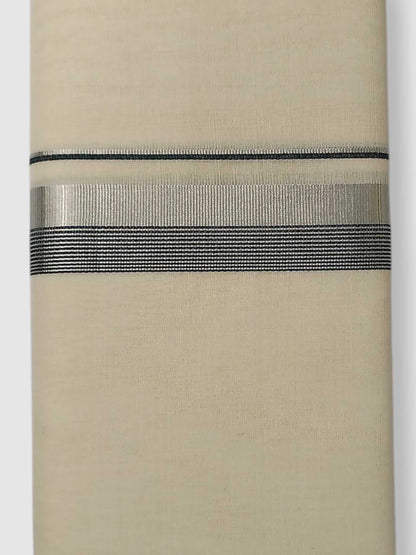 Original Balaramapuram Handloom Kasavu Mundu for Men