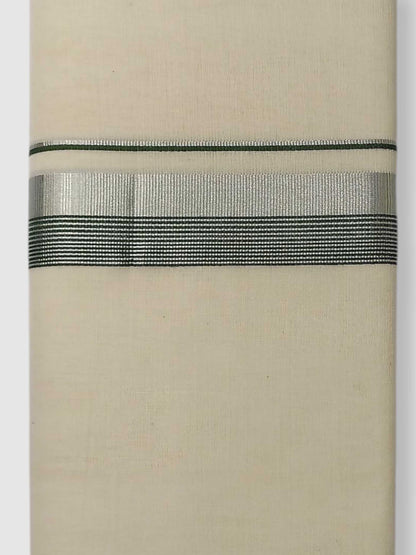 Original Balaramapuram Handloom Kasavu Mundu for Men