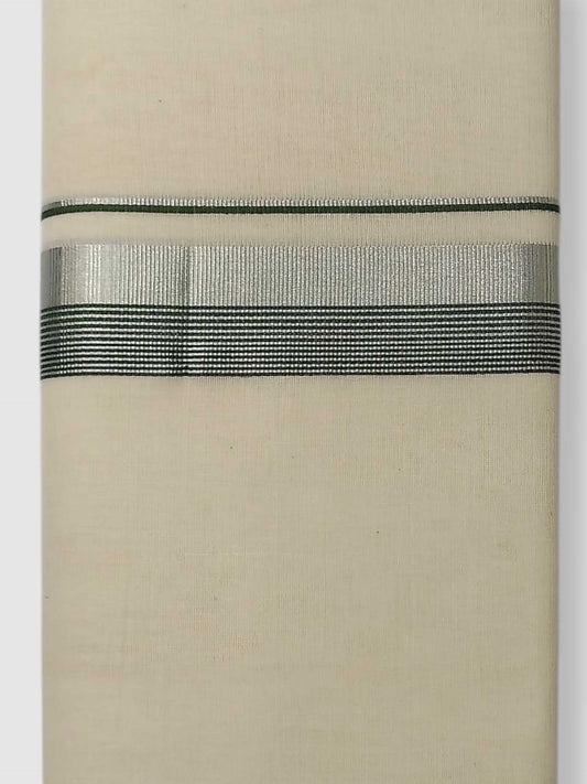 Original Balaramapuram Handloom Kasavu Mundu for Men