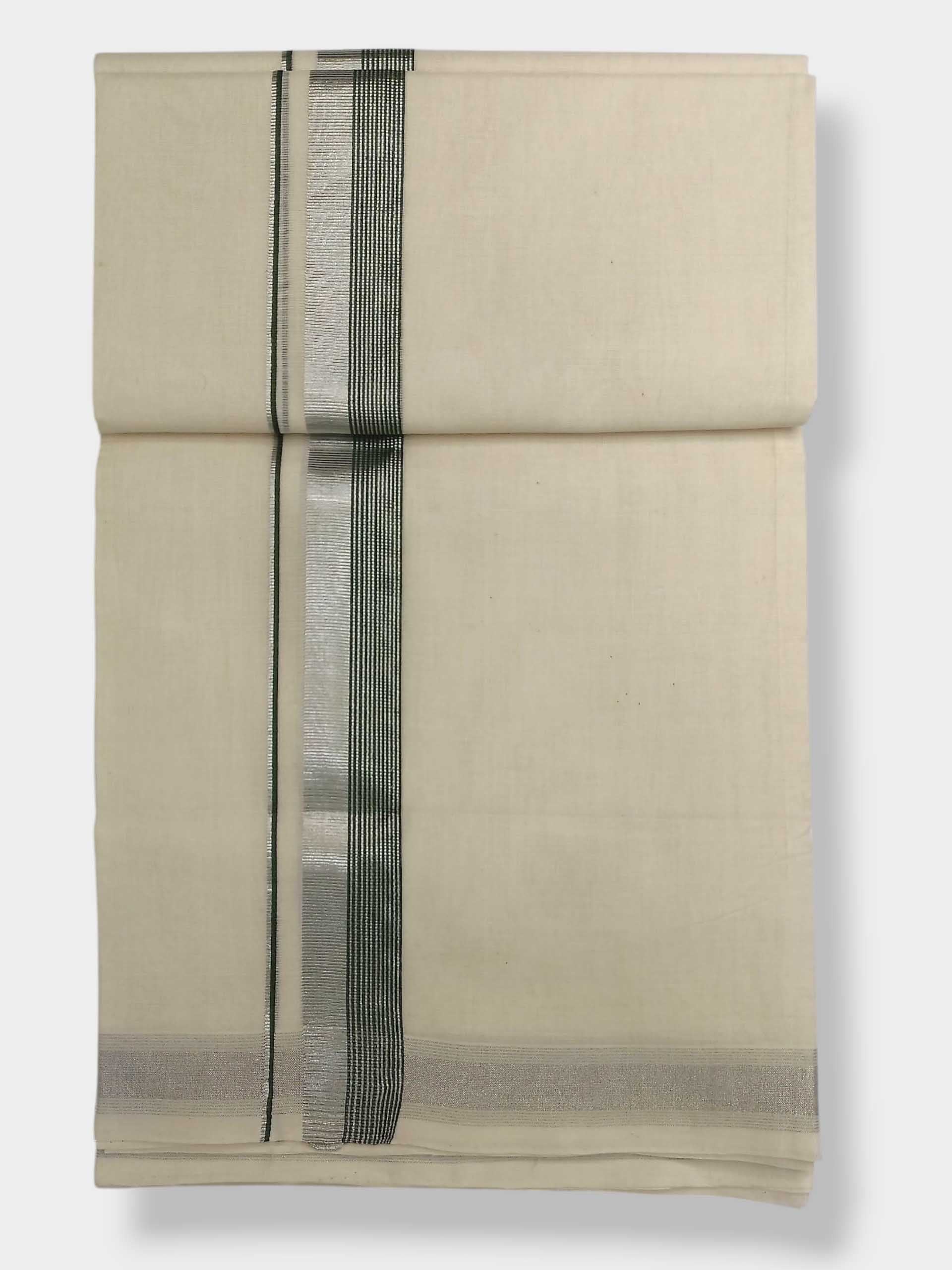Original Balaramapuram Handloom Kasavu Mundu for Men