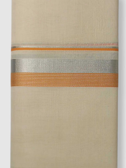 Original Balaramapuram Handloom Kasavu Mundu for Men