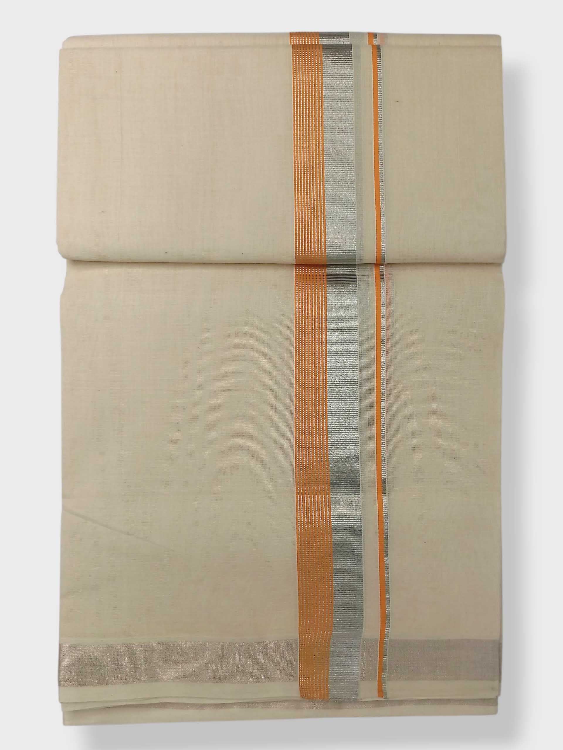 Original Balaramapuram Handloom Kasavu Mundu for Men