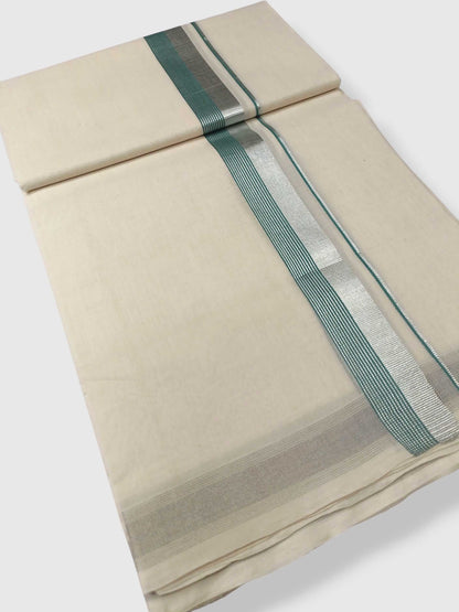 Original Balaramapuram Handloom Kasavu Mundu for Men