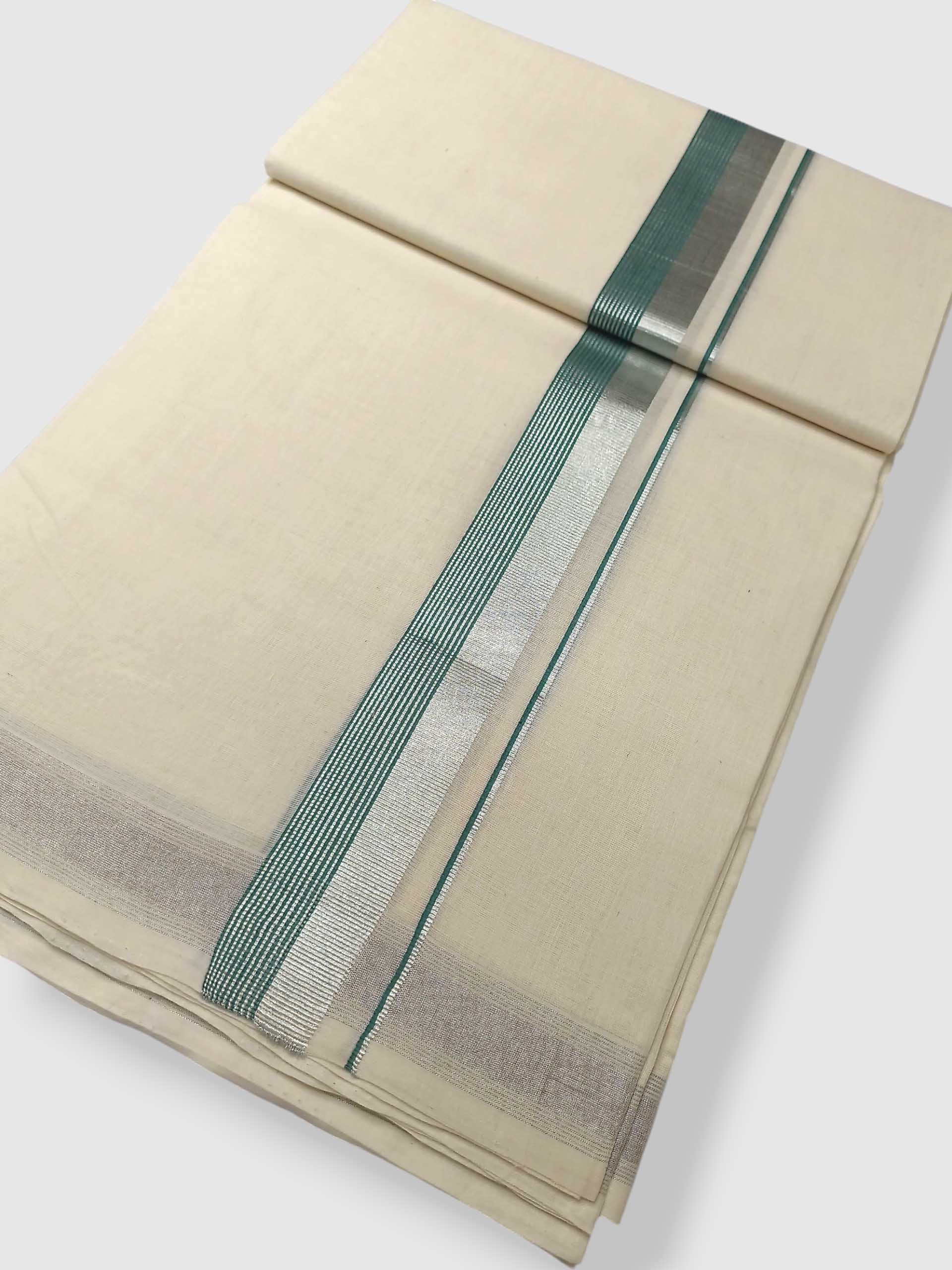 Original Balaramapuram Handloom Kasavu Mundu for Men