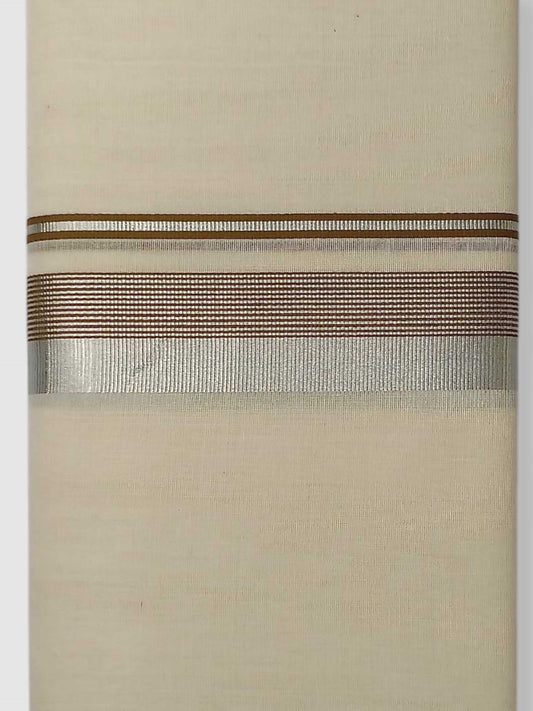 Original Balaramapuram Handloom Kasavu Mundu for Men