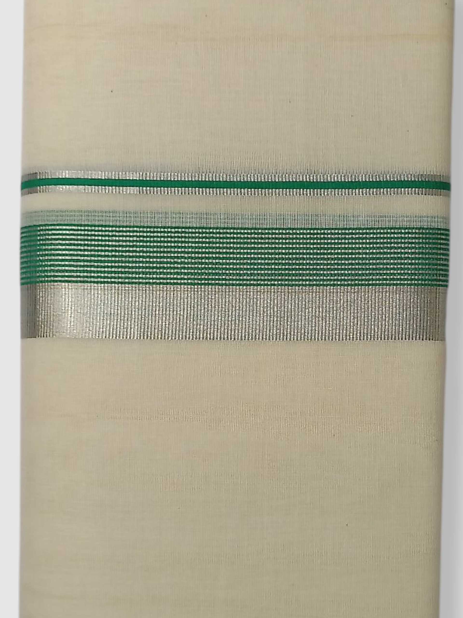 Original Balaramapuram Handloom Kasavu Mundu for Men