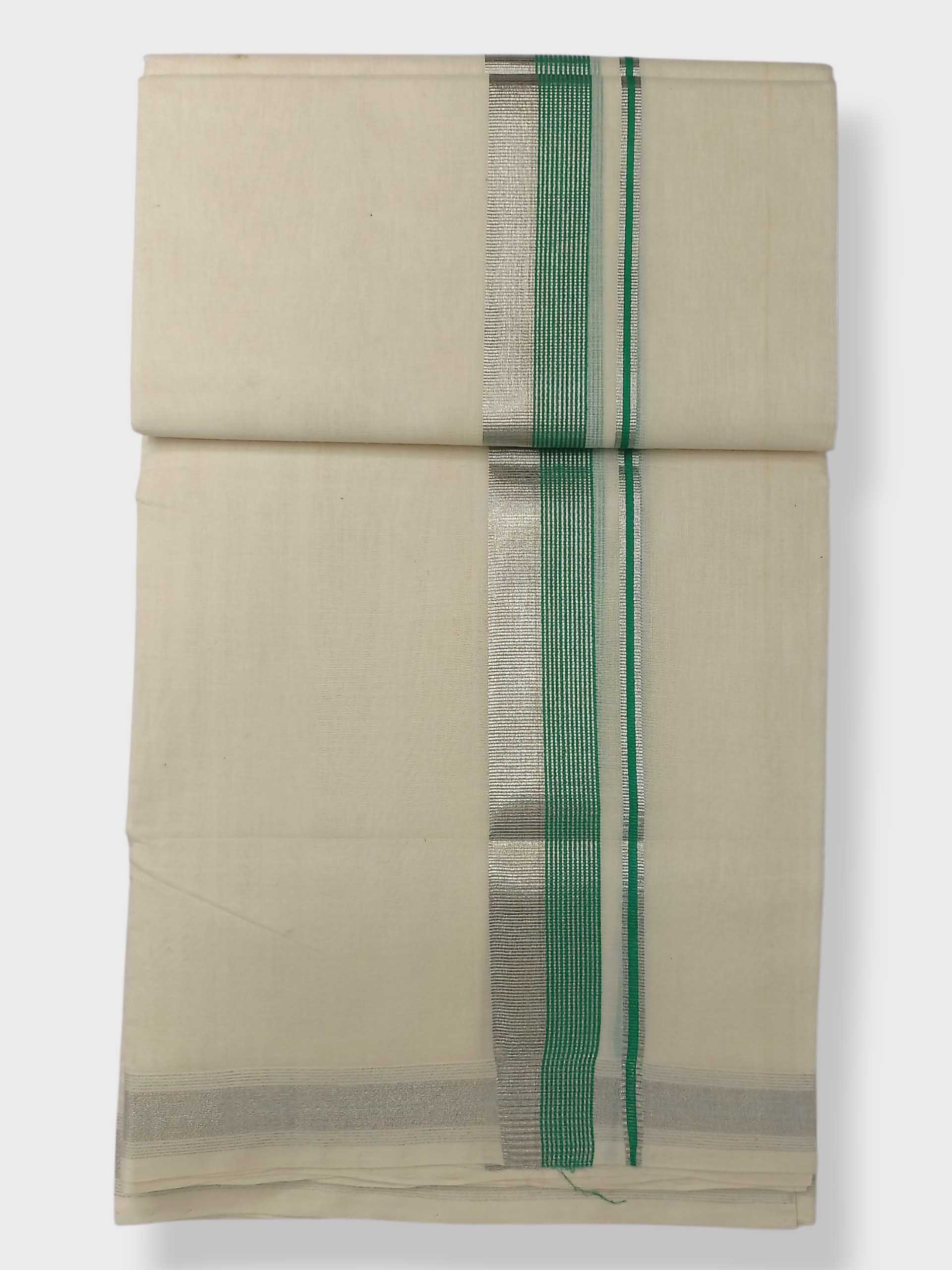 Original Balaramapuram Handloom Kasavu Mundu for Men