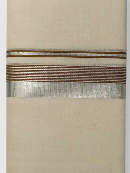 Original Balaramapuram Handloom Kasavu Mundu for Men